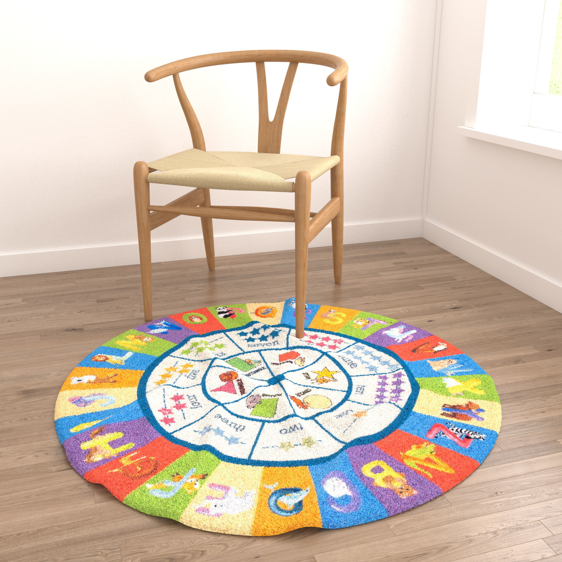 Rugs No 242 Low-poly 3D model_3