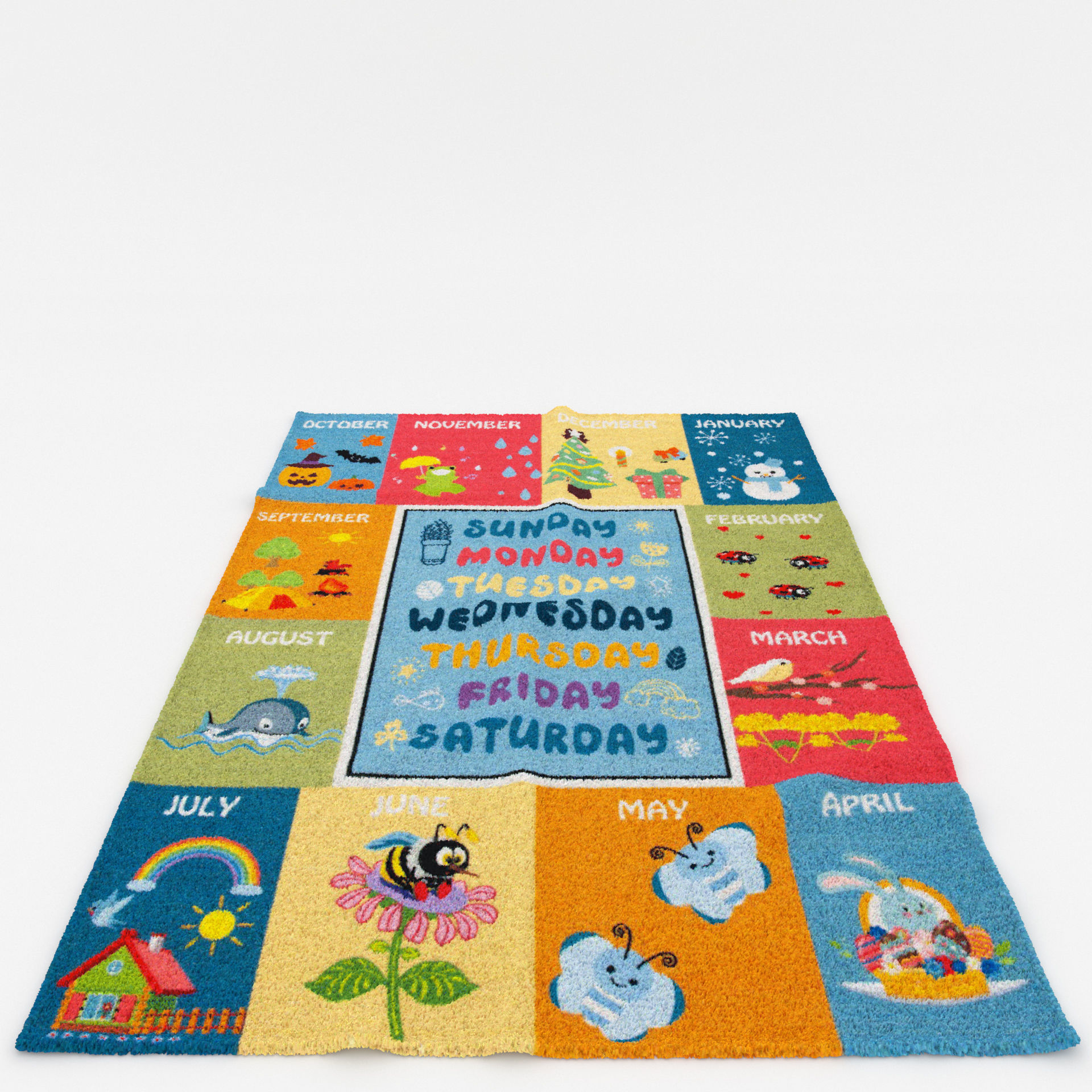 Rugs No 242 Low-poly 3D model_9