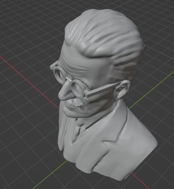James Joyce 3D print model_1