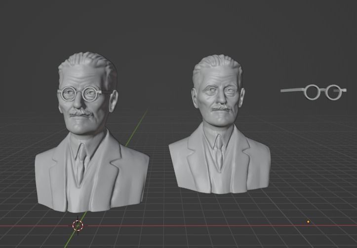 James Joyce 3D print model_9