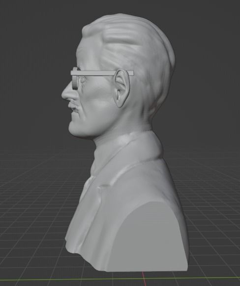 James Joyce 3D print model_18