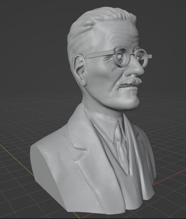James Joyce 3D print model_14
