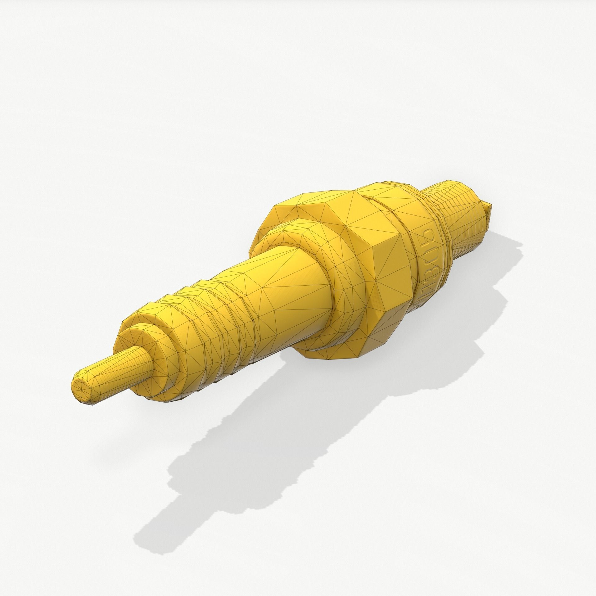 Engine Spark Plug PBR Low-poly 3D model_8