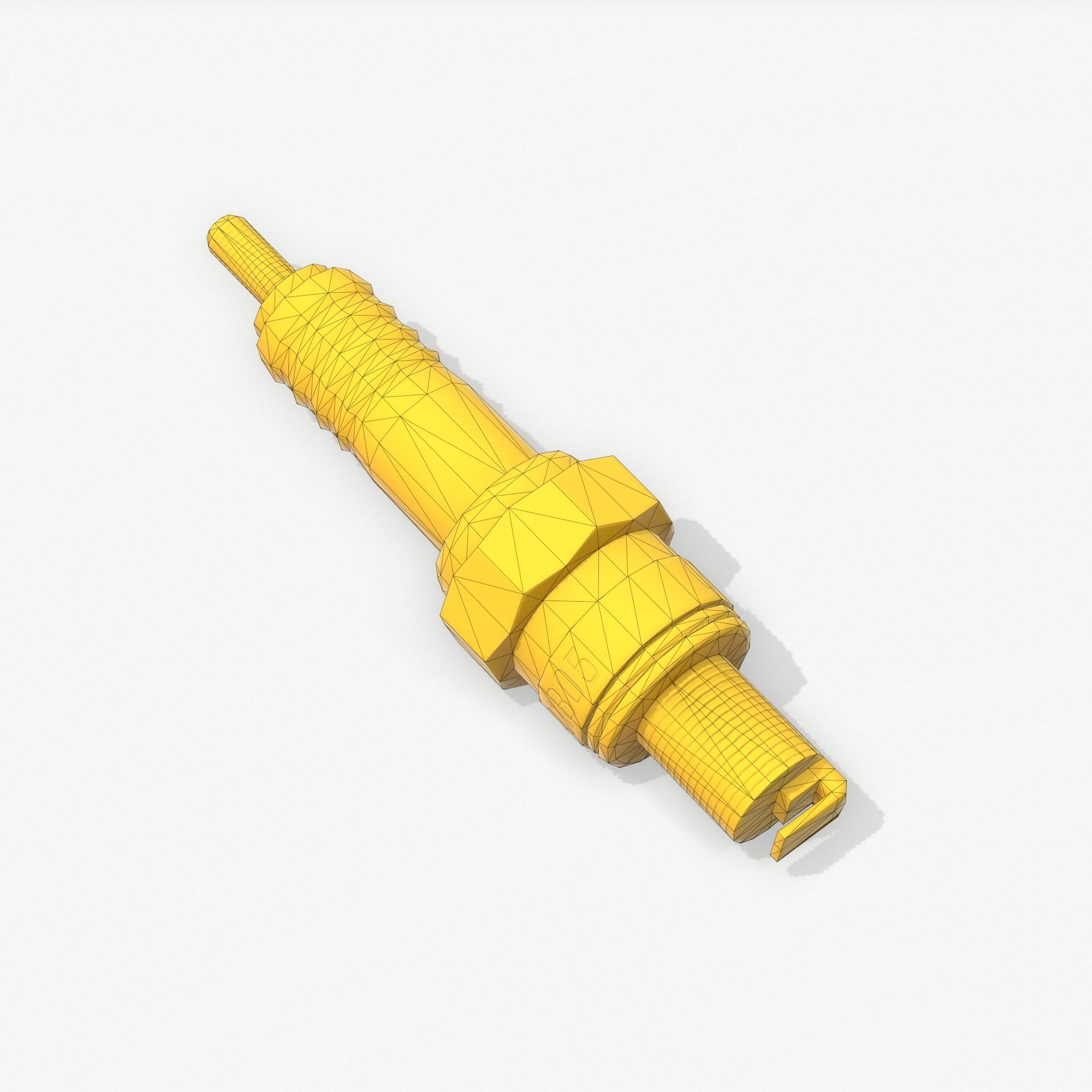 Engine Spark Plug PBR Low-poly 3D model_5