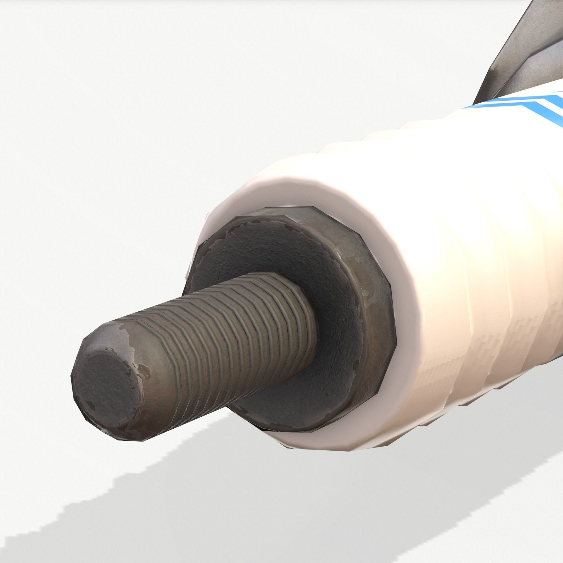 Engine Spark Plug PBR Low-poly 3D model_7