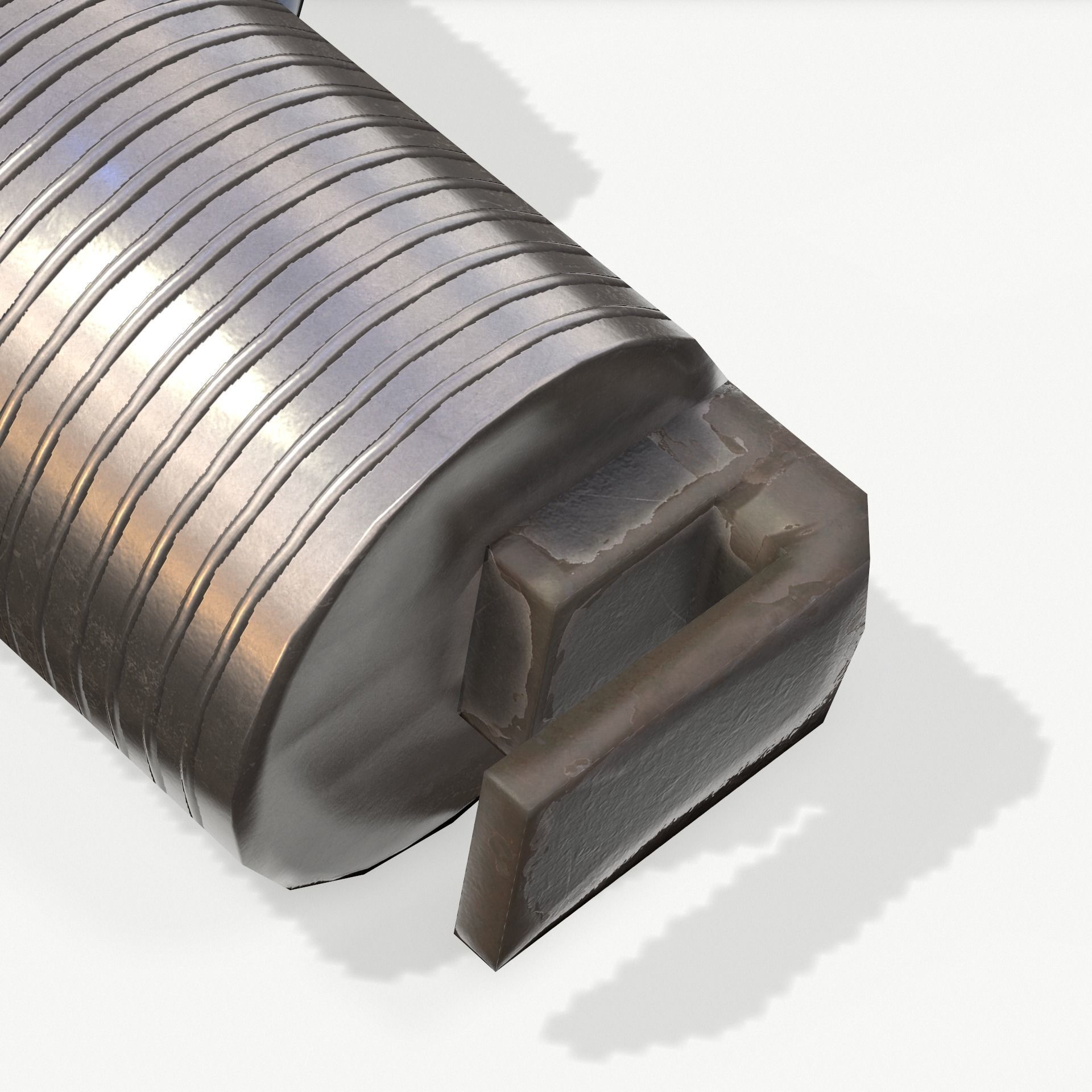 Engine Spark Plug PBR Low-poly 3D model_3