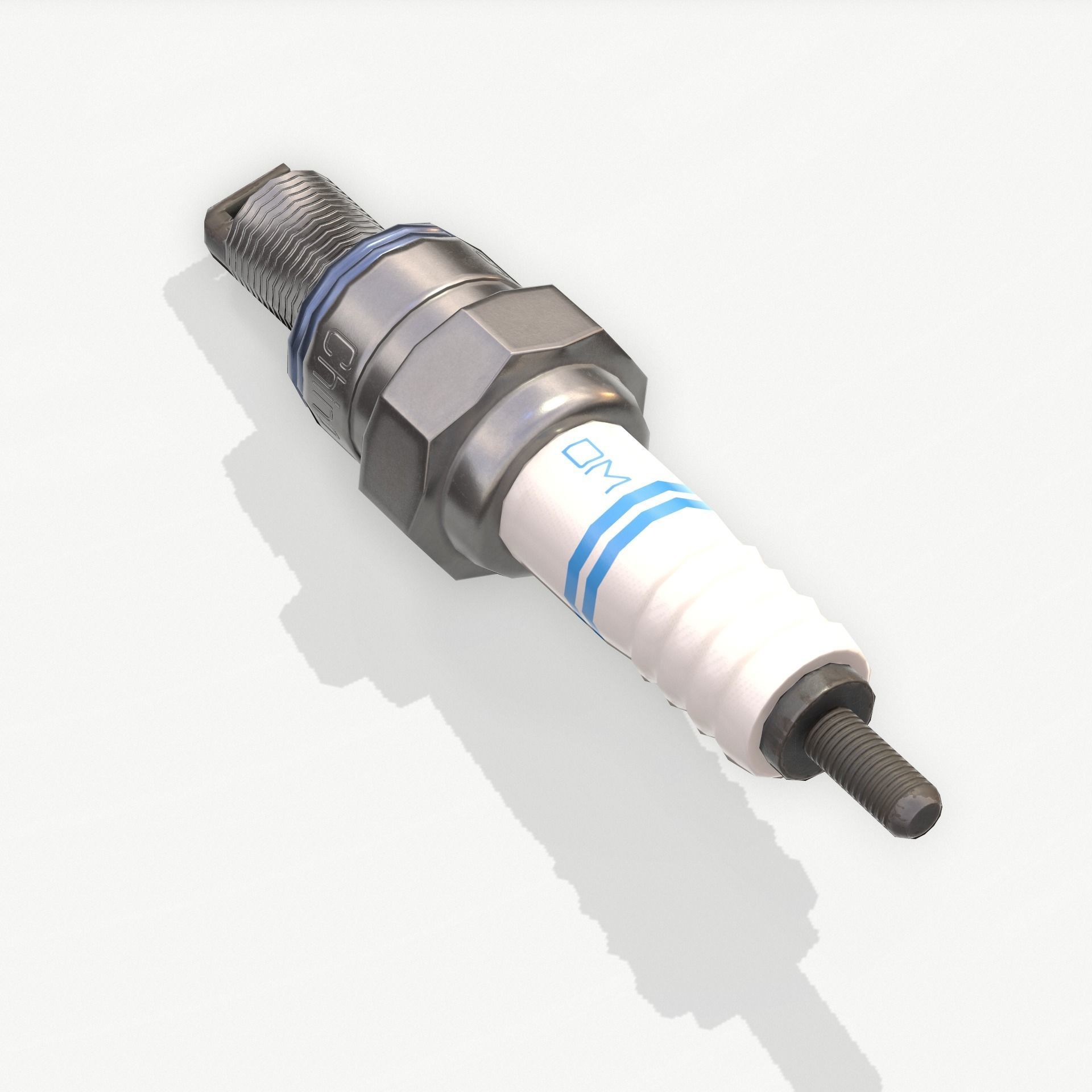 Engine Spark Plug PBR Low-poly 3D model_6