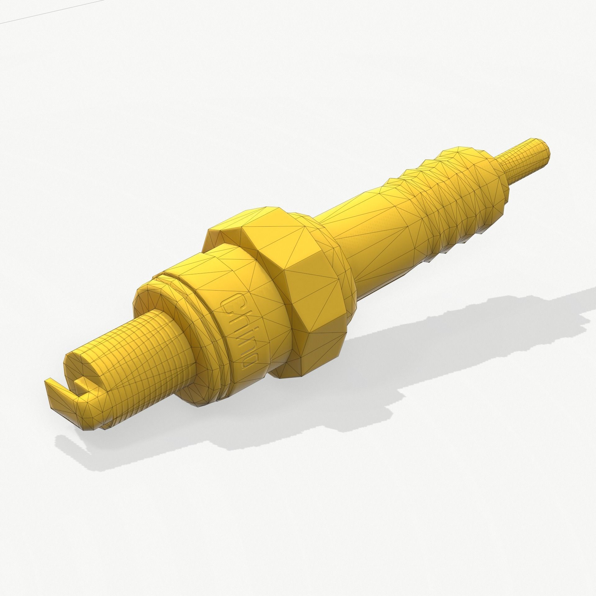 Engine Spark Plug PBR Low-poly 3D model_10