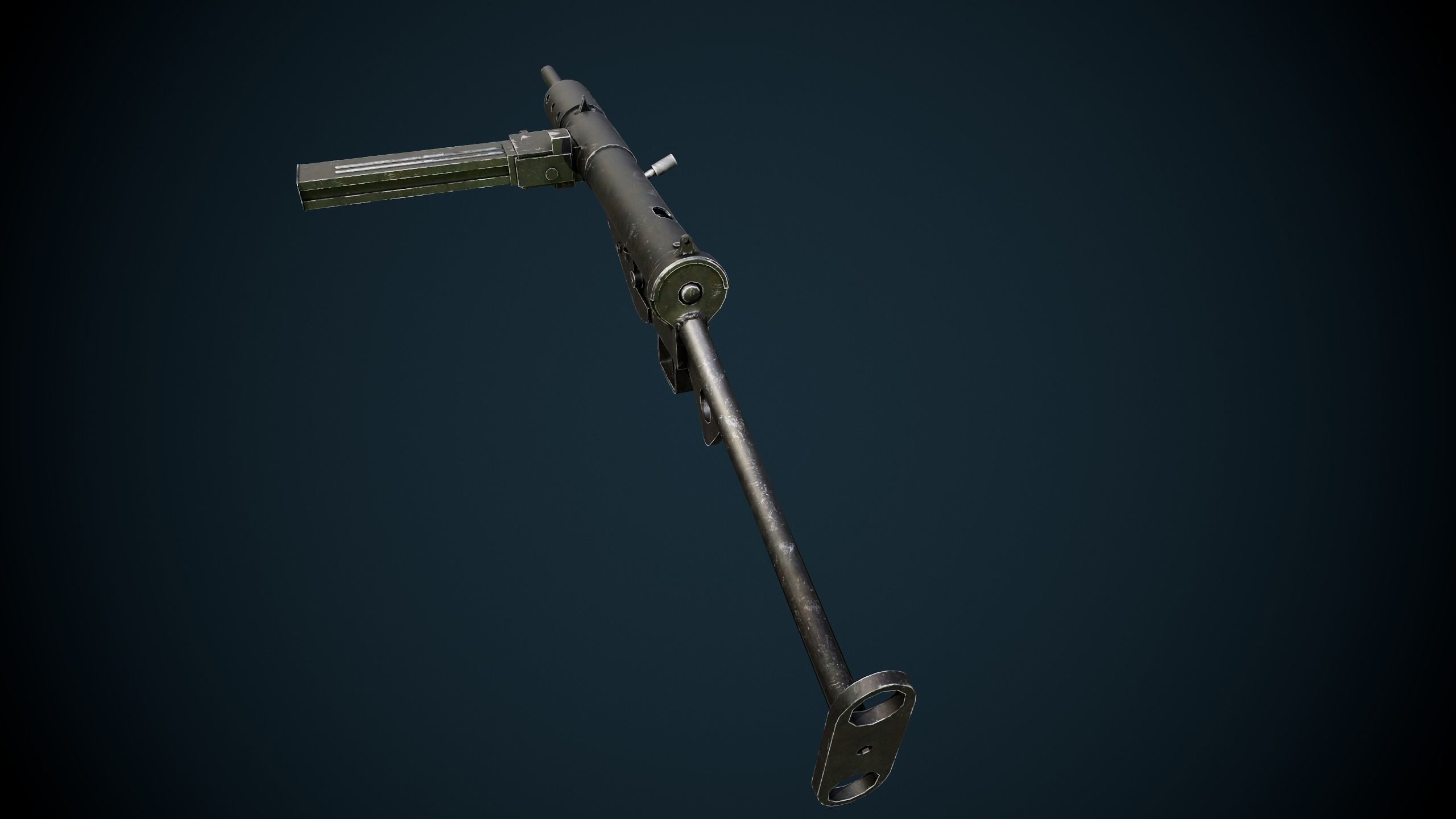 British WW2 Weapons pack - Lee Enfield - STEN - BREN machine gun Low-poly 3D model_38