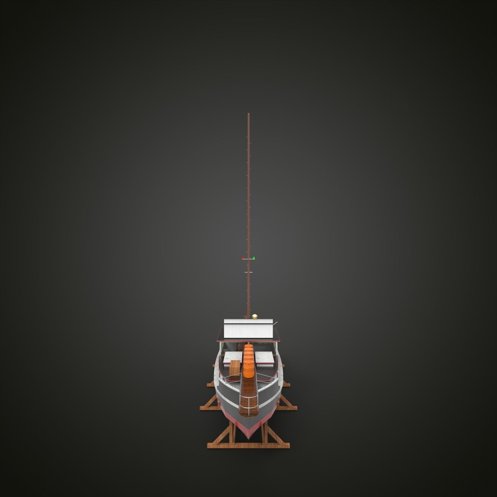 Building Fishing Ship 2 3D model_2