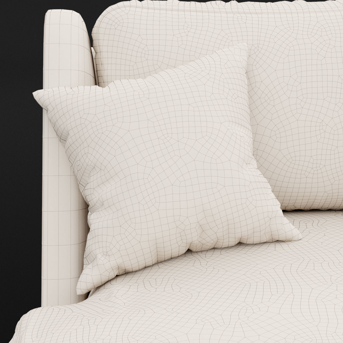 Sofa whith pillow 3D model_23