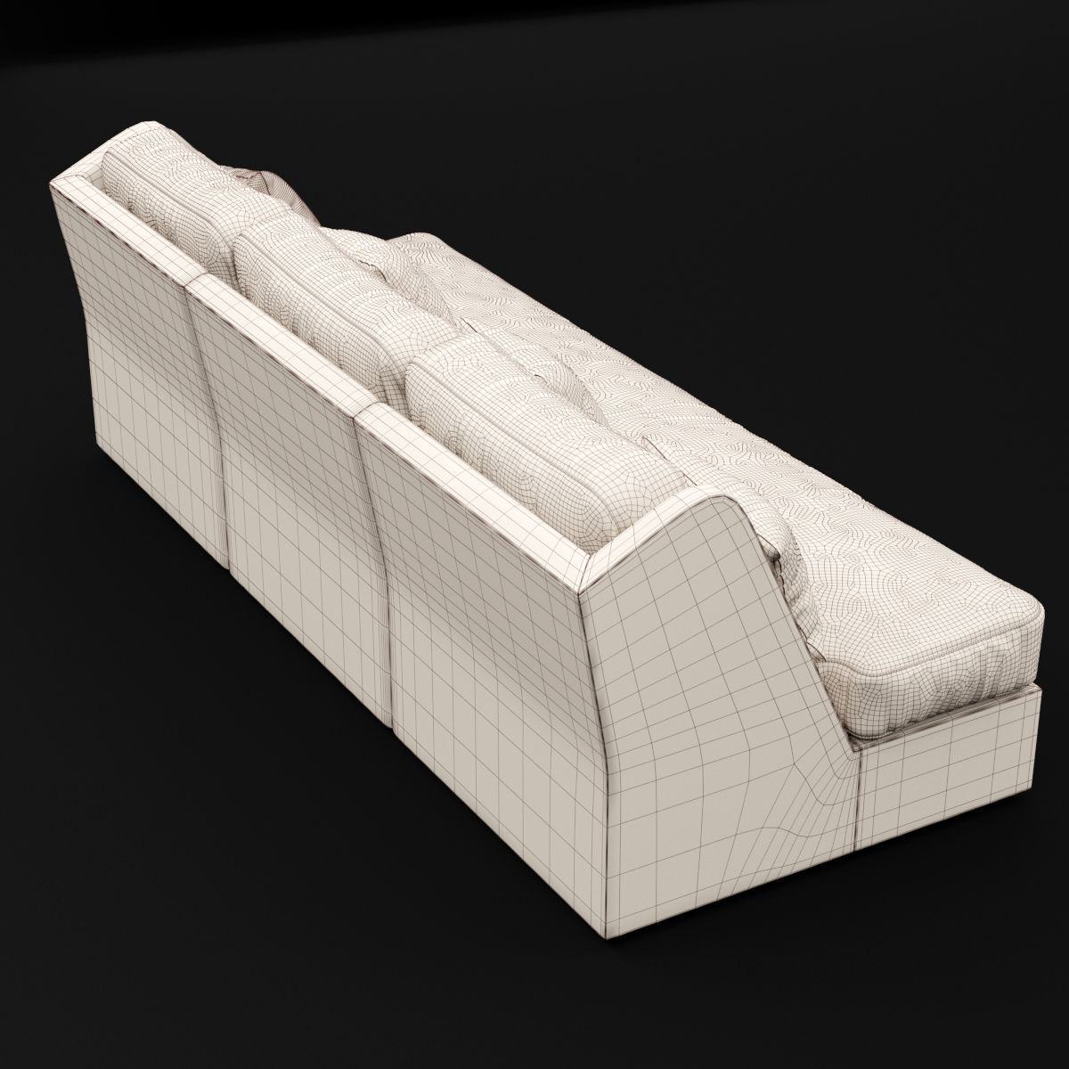 Sofa whith pillow 3D model_13