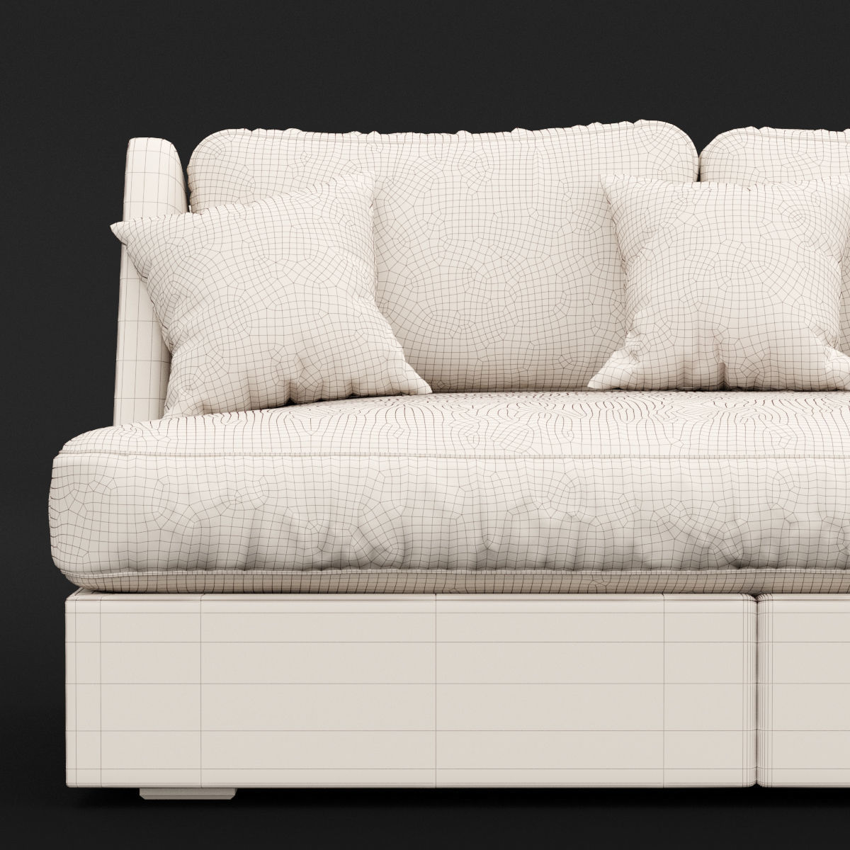 Sofa whith pillow 3D model_9