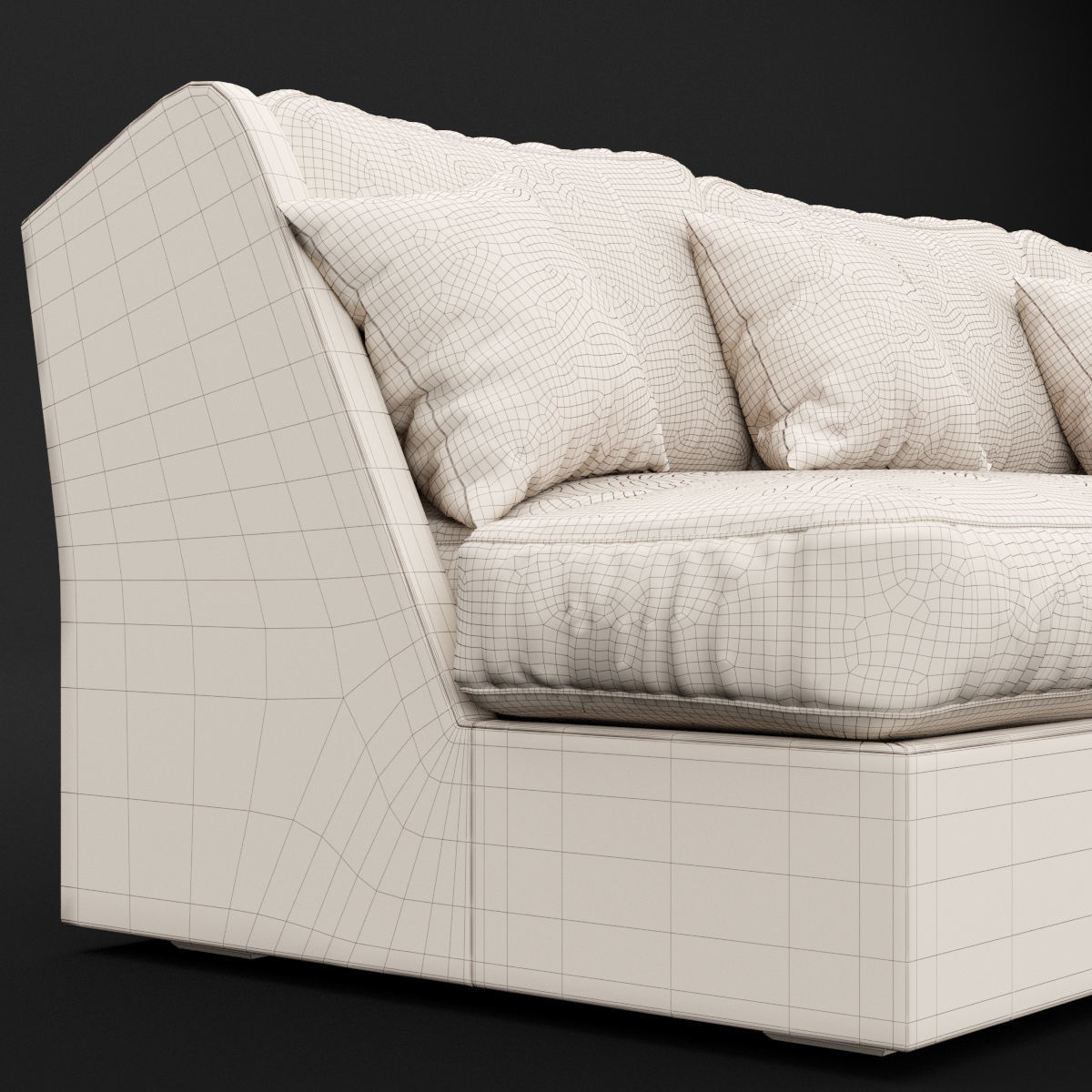 Sofa whith pillow 3D model_11