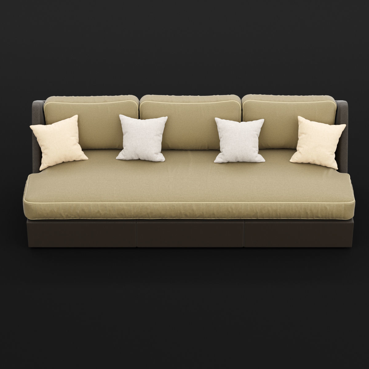 Sofa whith pillow 3D model_6