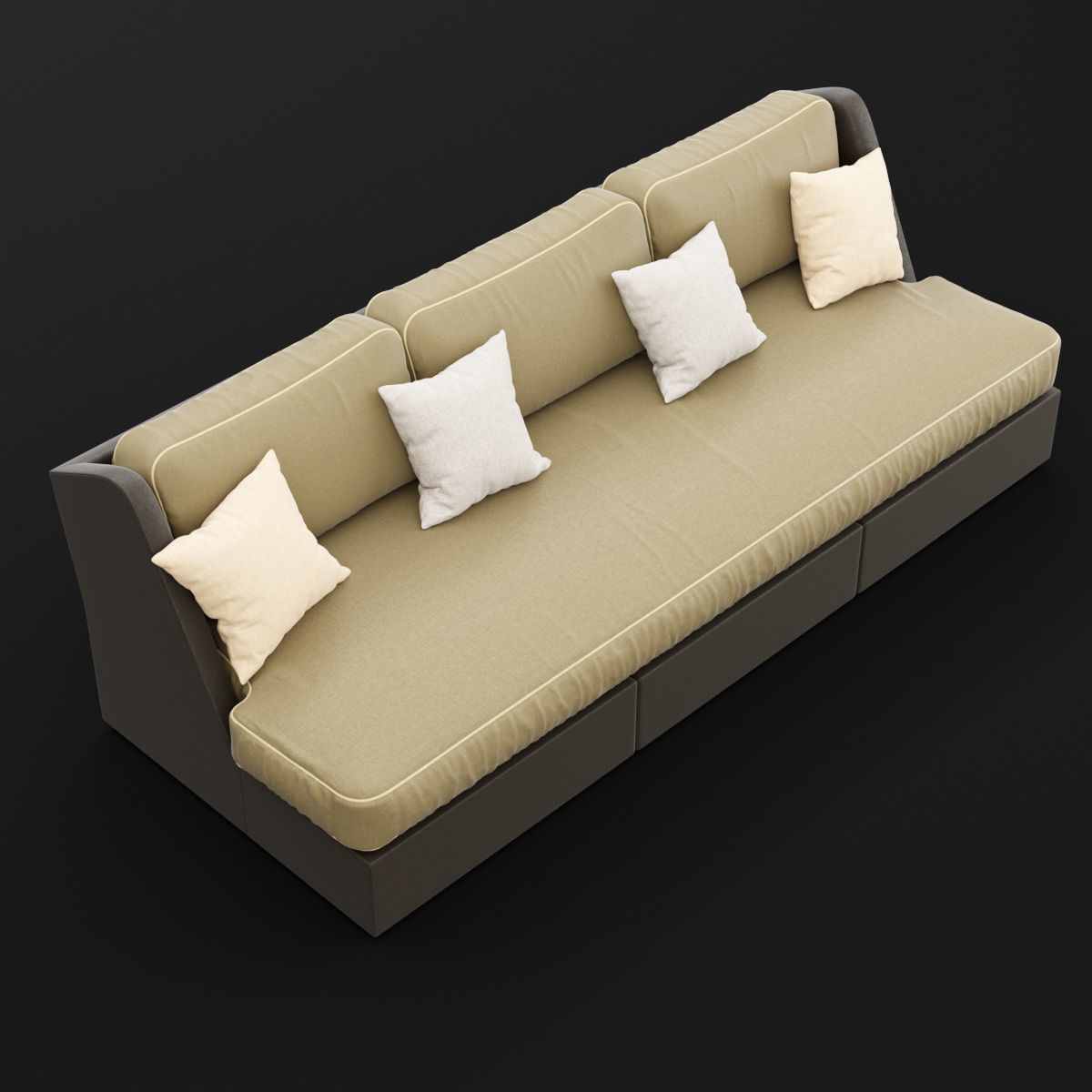Sofa whith pillow 3D model_16