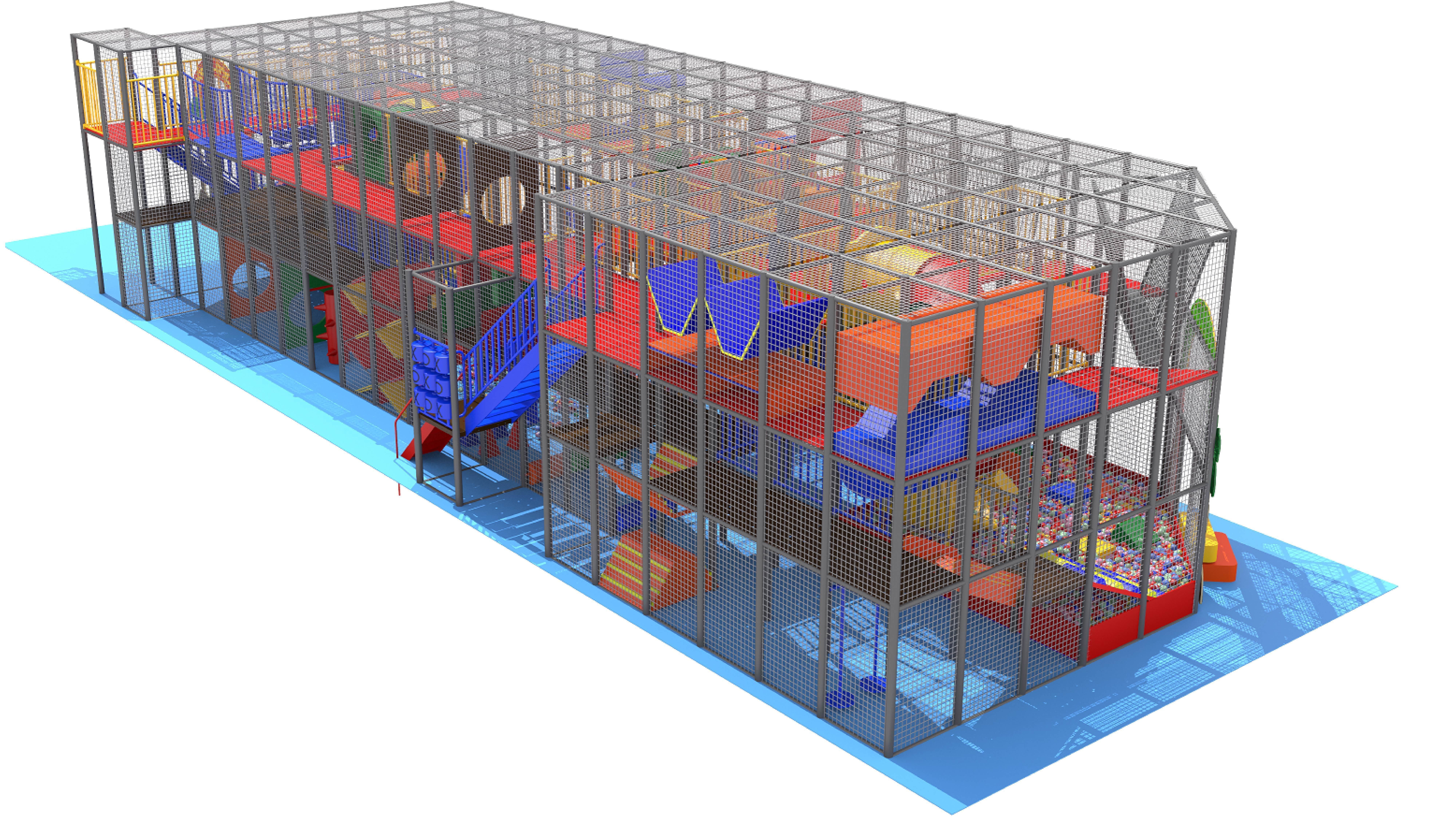 Indoor Playground 3D model_16