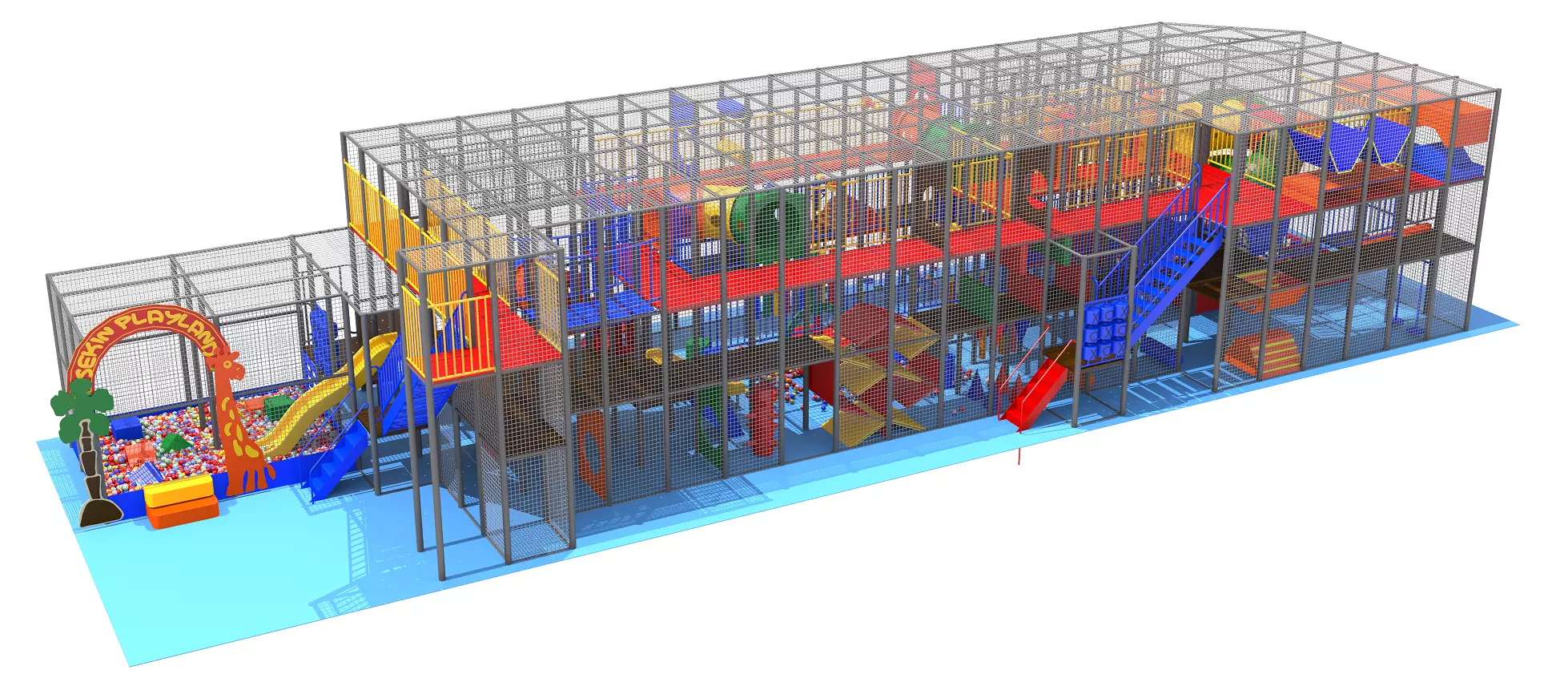 Indoor Playground 3D model_0