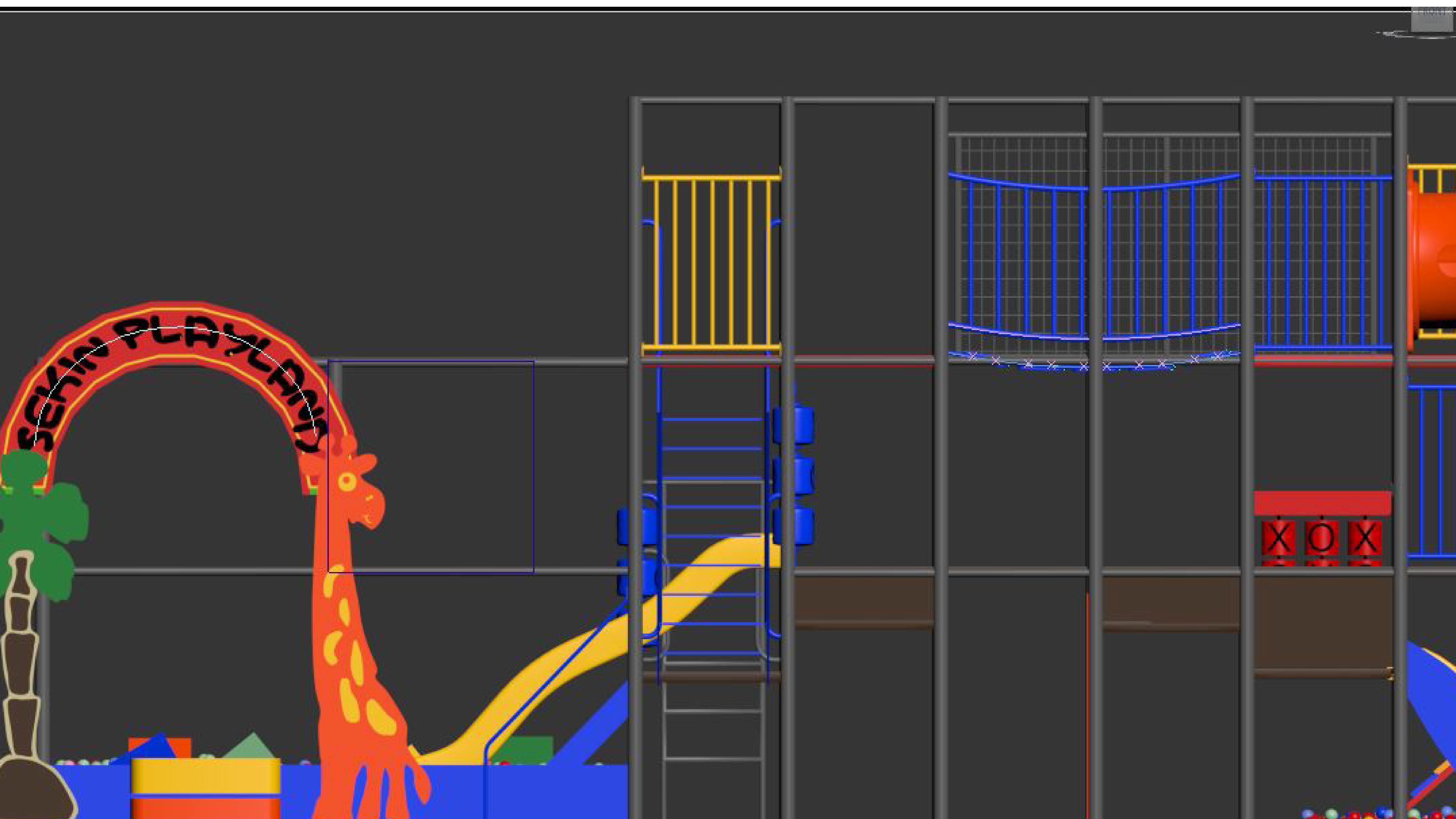 Indoor Playground 3D model_5