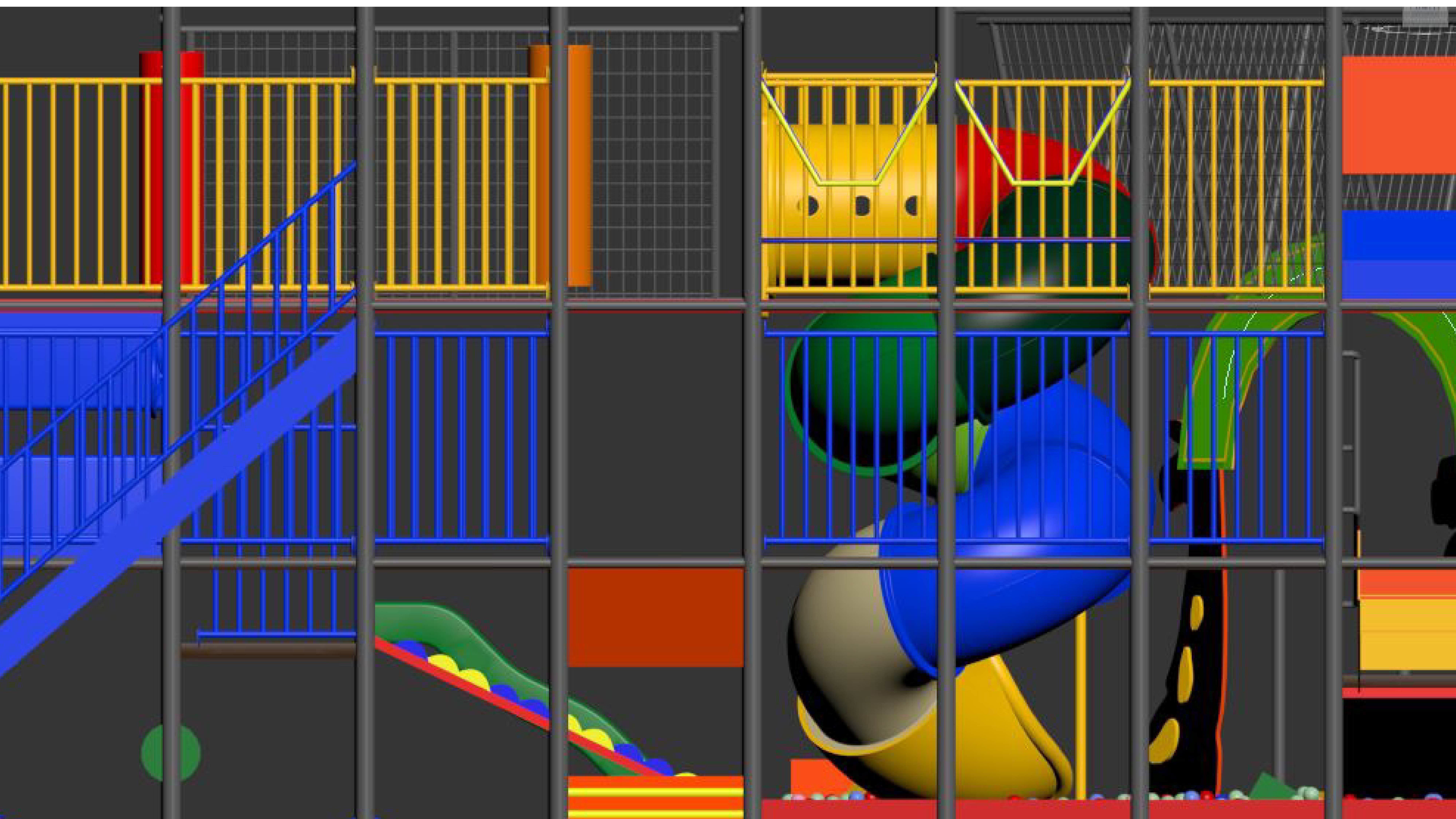 Indoor Playground 3D model_13
