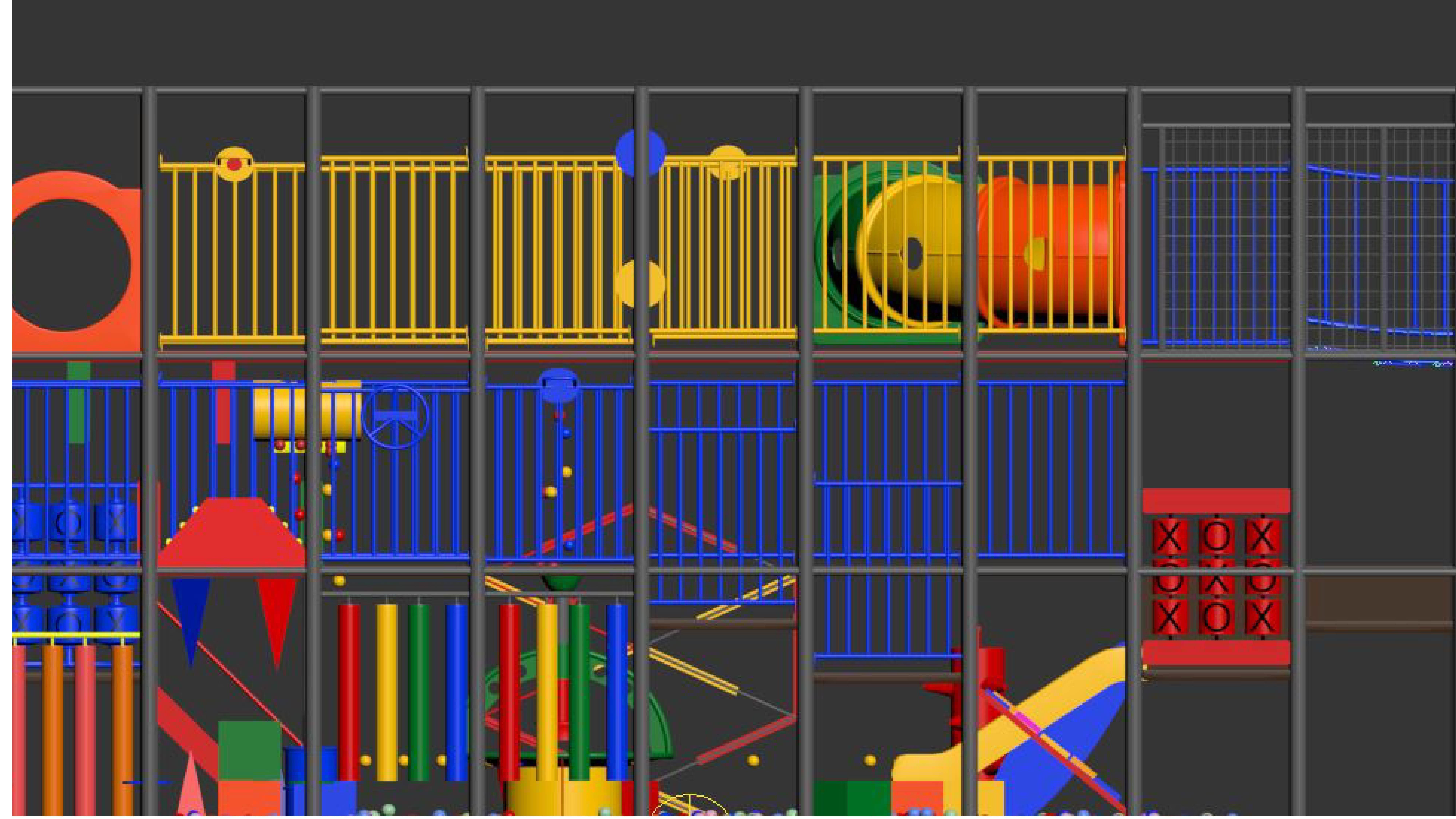 Indoor Playground 3D model_4