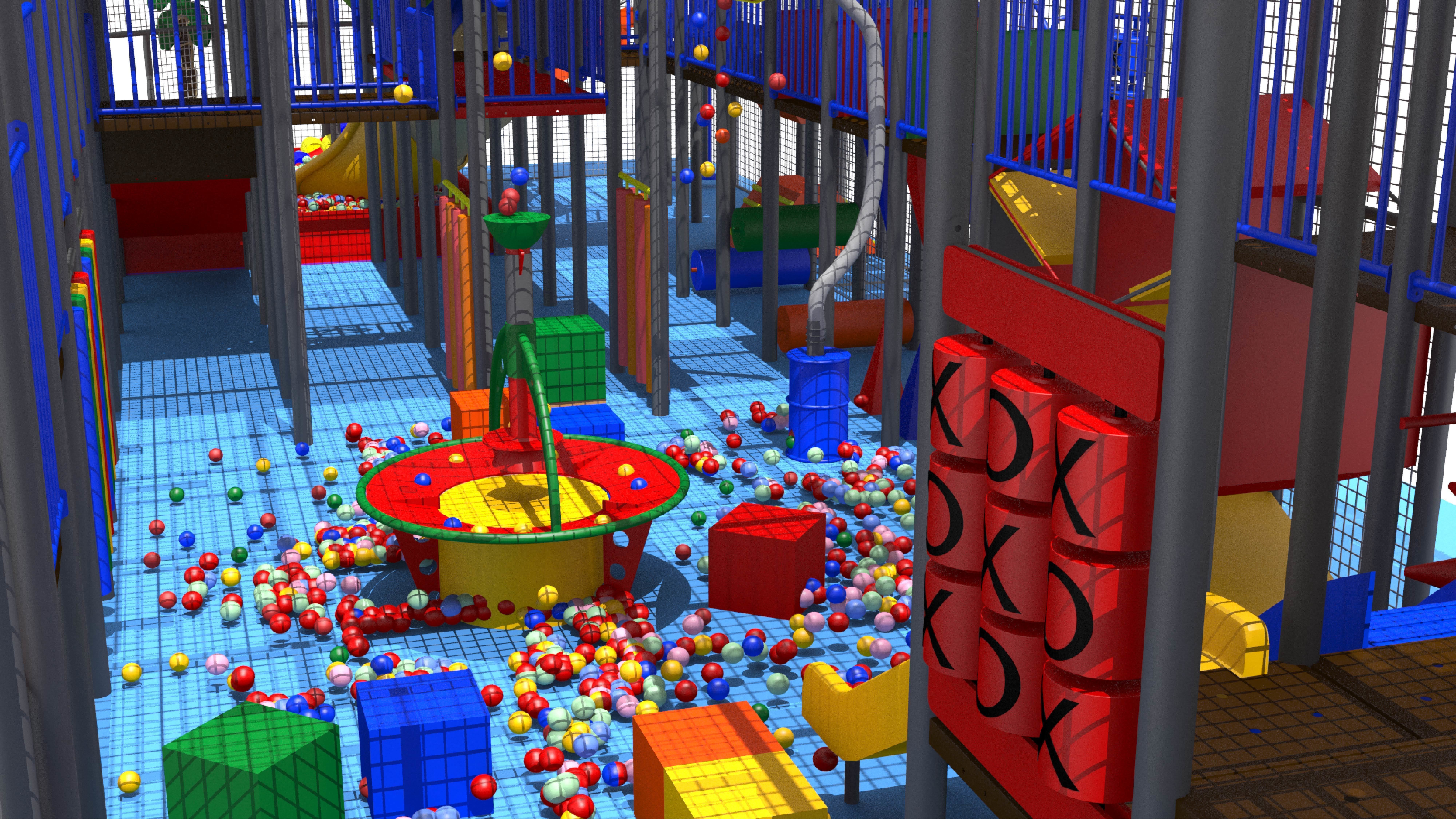 Indoor Playground 3D model_11