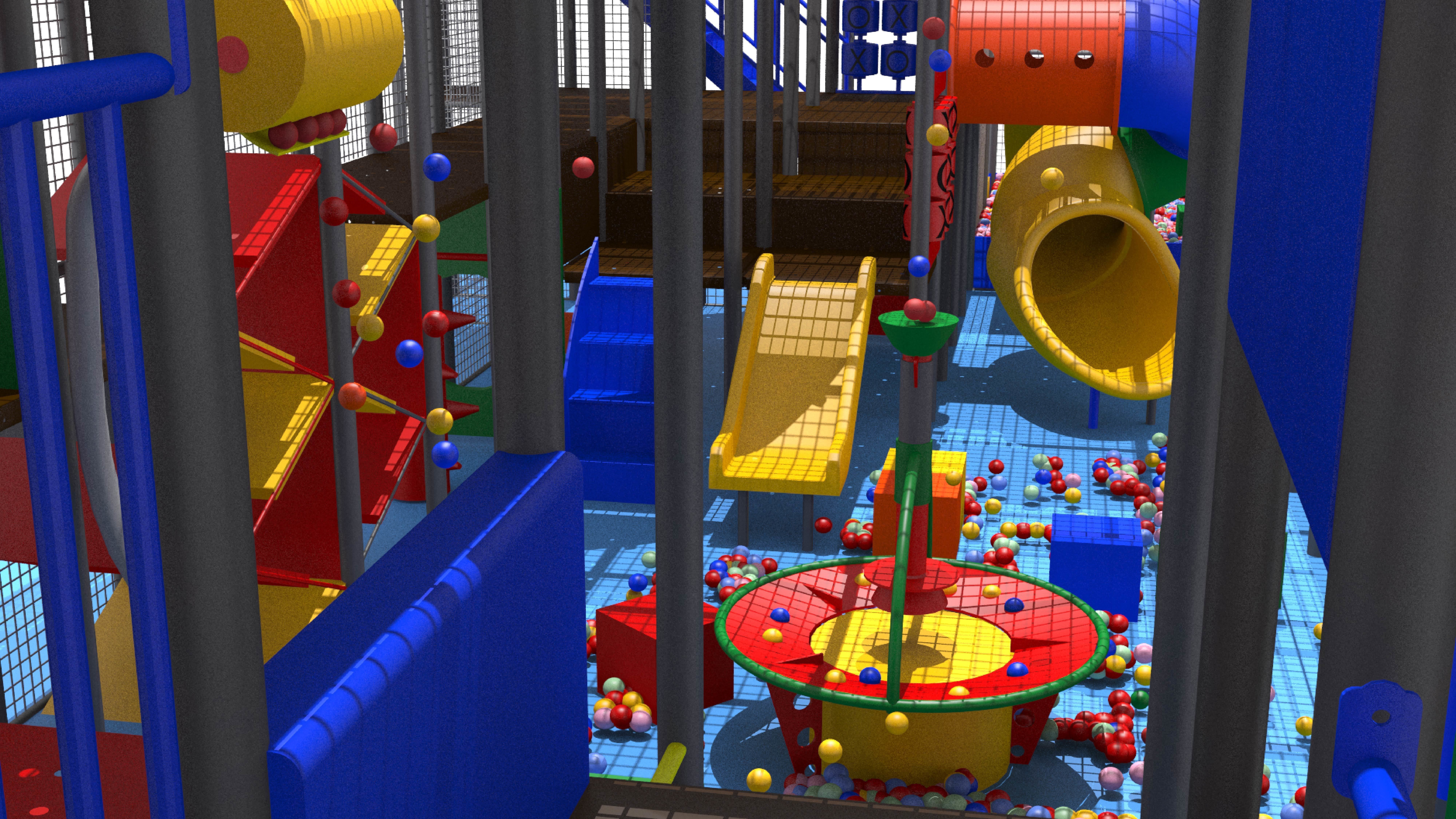 Indoor Playground 3D model_7