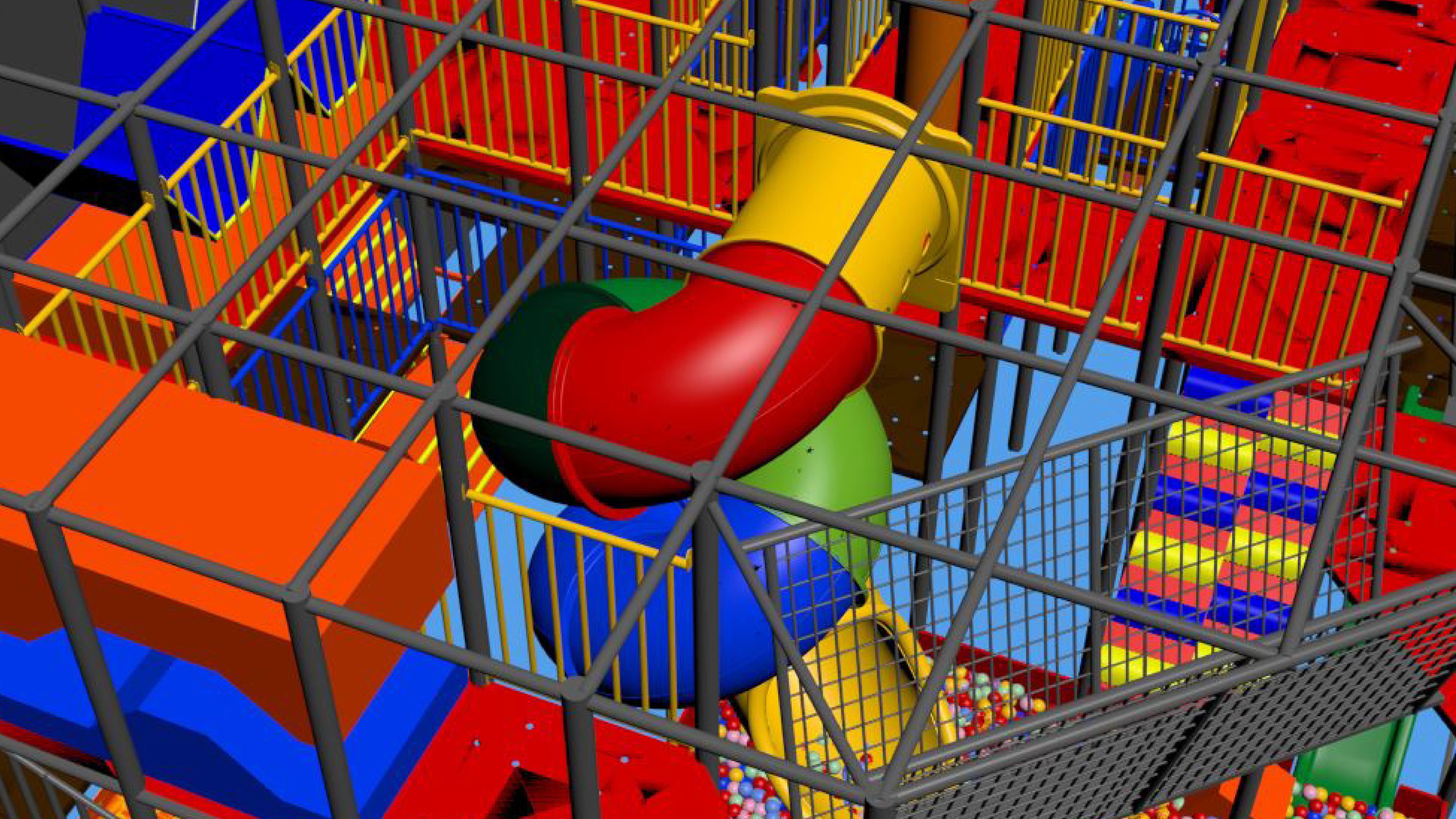 Indoor Playground 3D model_14