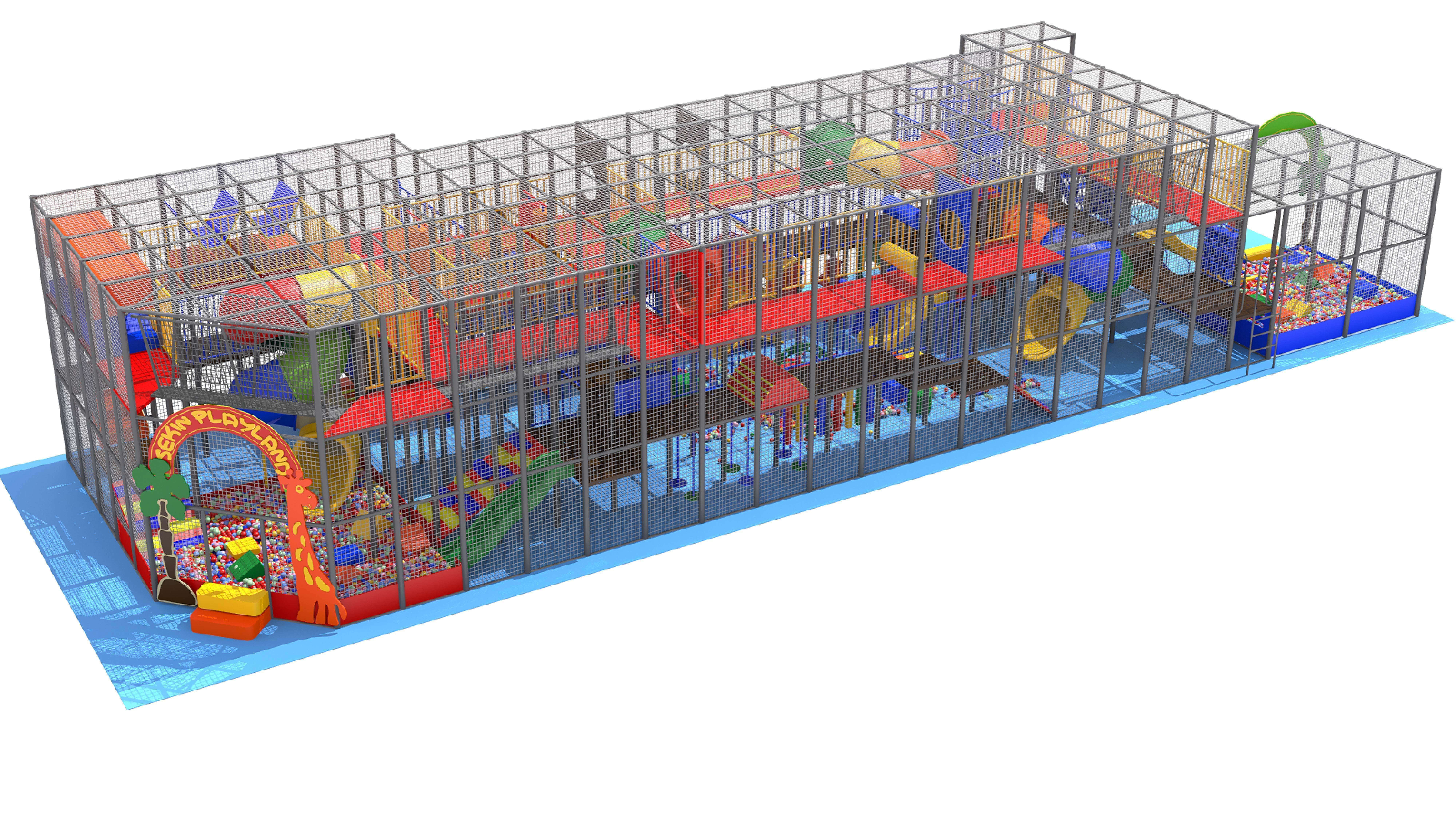 Indoor Playground 3D model_1