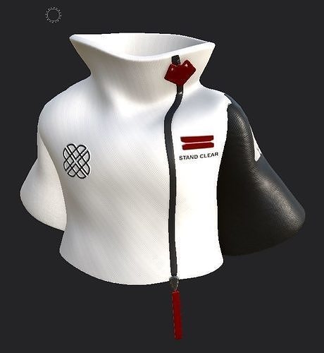 sportswear jacket with stripes Free 3D model