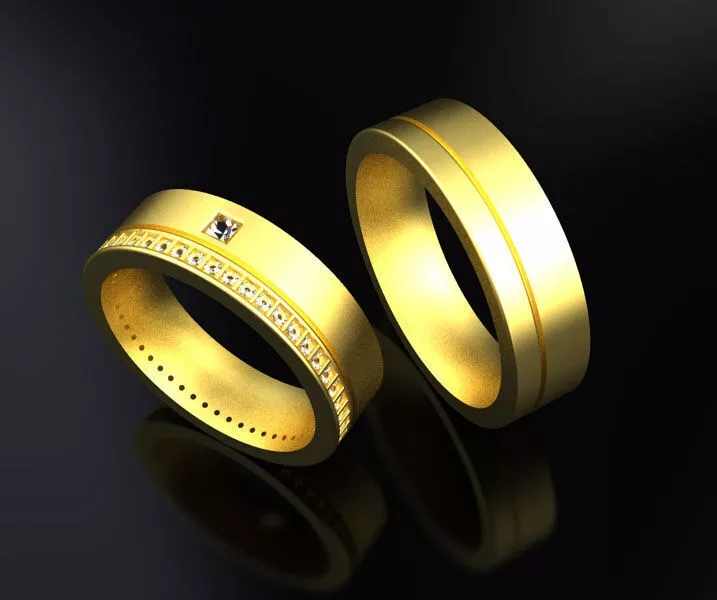 wedding ring Free 3D print model