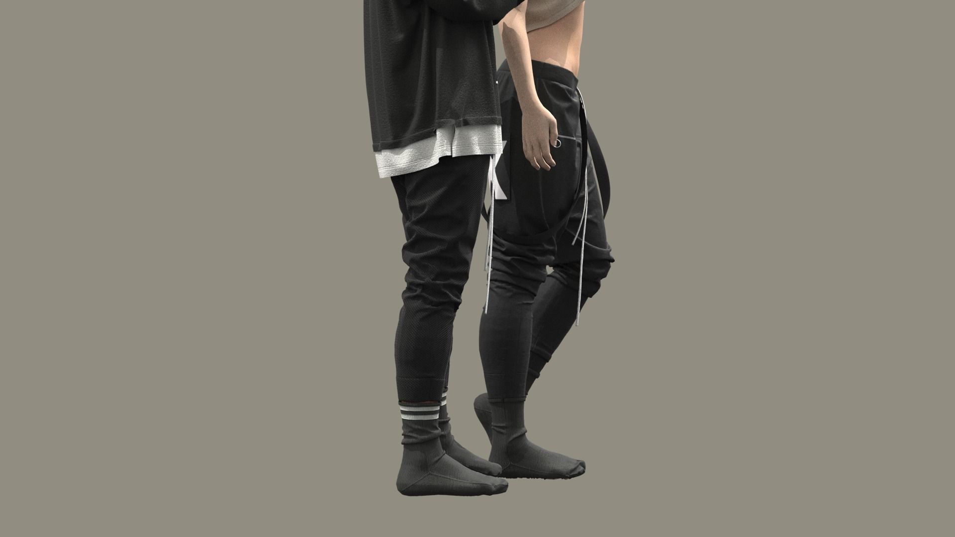 Male and Female Outfits 3D model_6