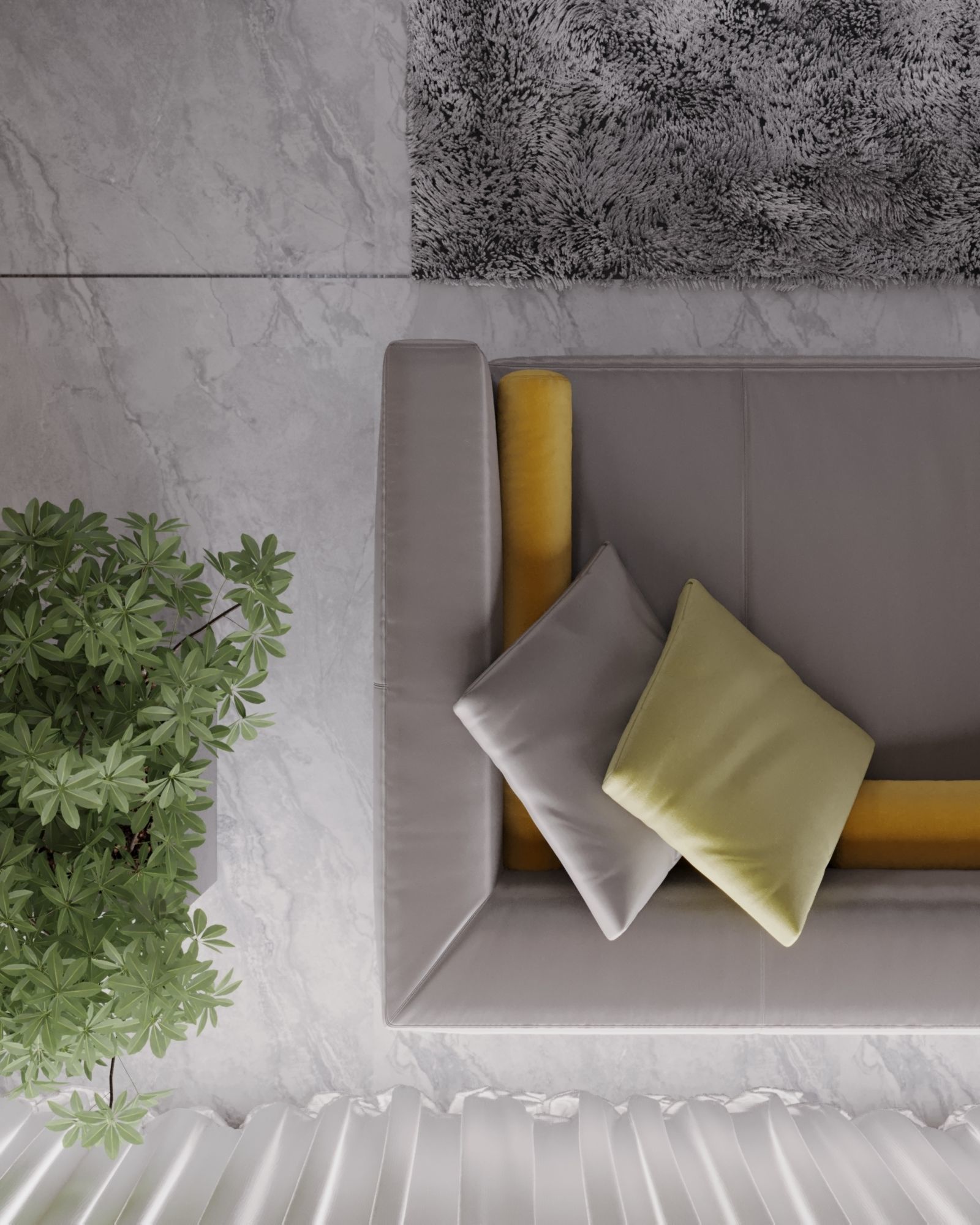 living room interior design scene 3d model 5 3D model Low-poly 3D model_14