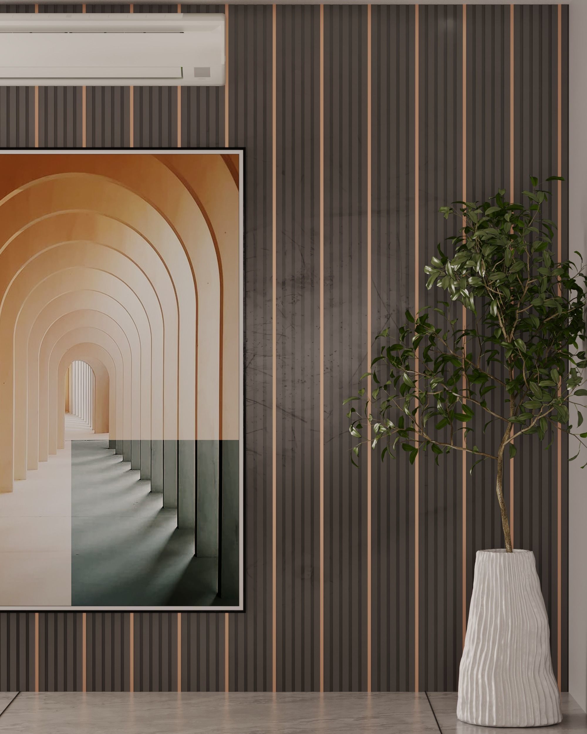 living room interior design scene 3d model 5 3D model Low-poly 3D model_1