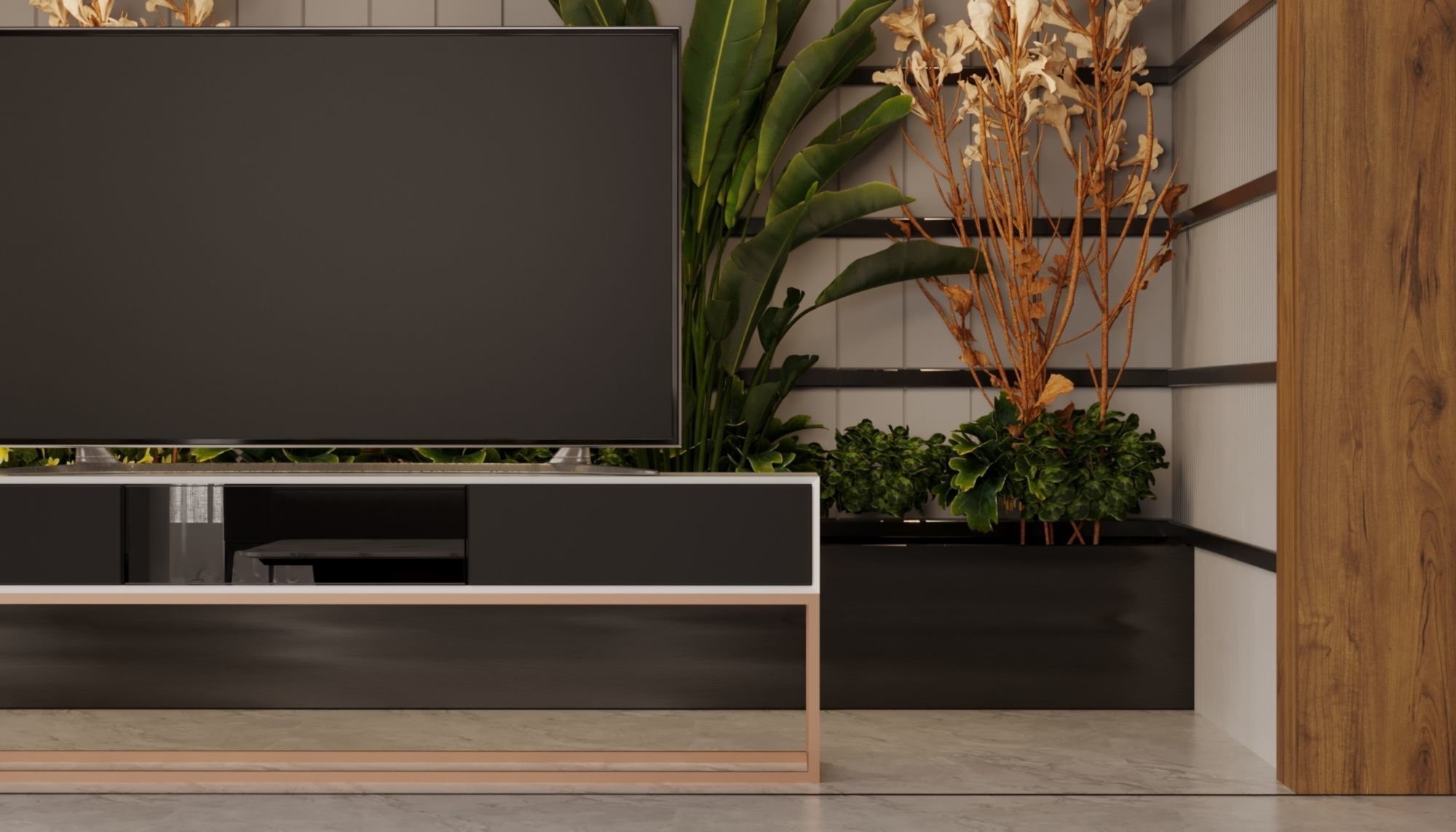 living room interior design scene 3d model 5 3D model Low-poly 3D model_3