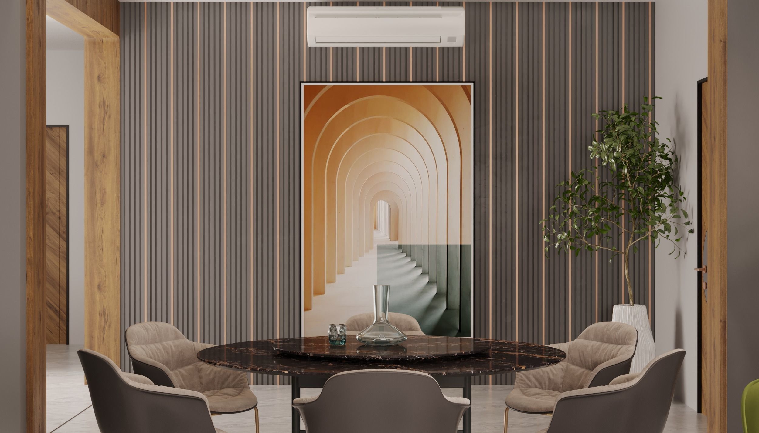 living room interior design scene 3d model 5 3D model Low-poly 3D model_25