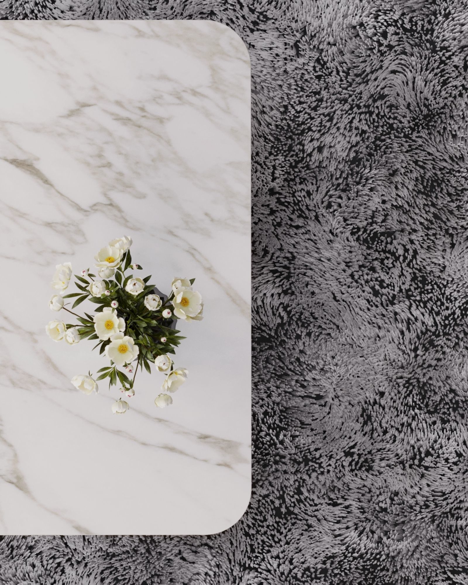 living room interior design scene 3d model 5 3D model Low-poly 3D model_15