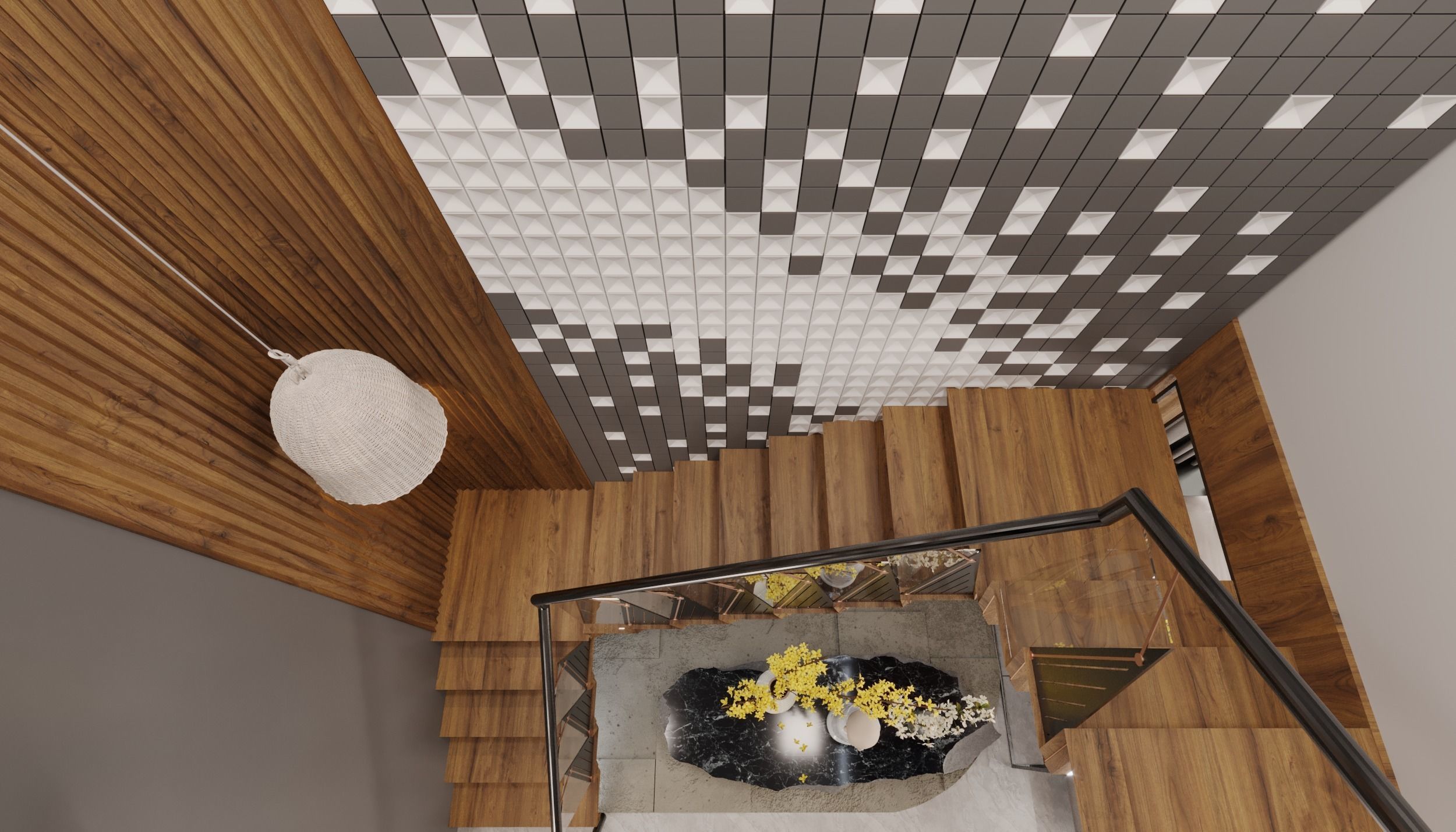 living room interior design scene 3d model 5 3D model Low-poly 3D model_22