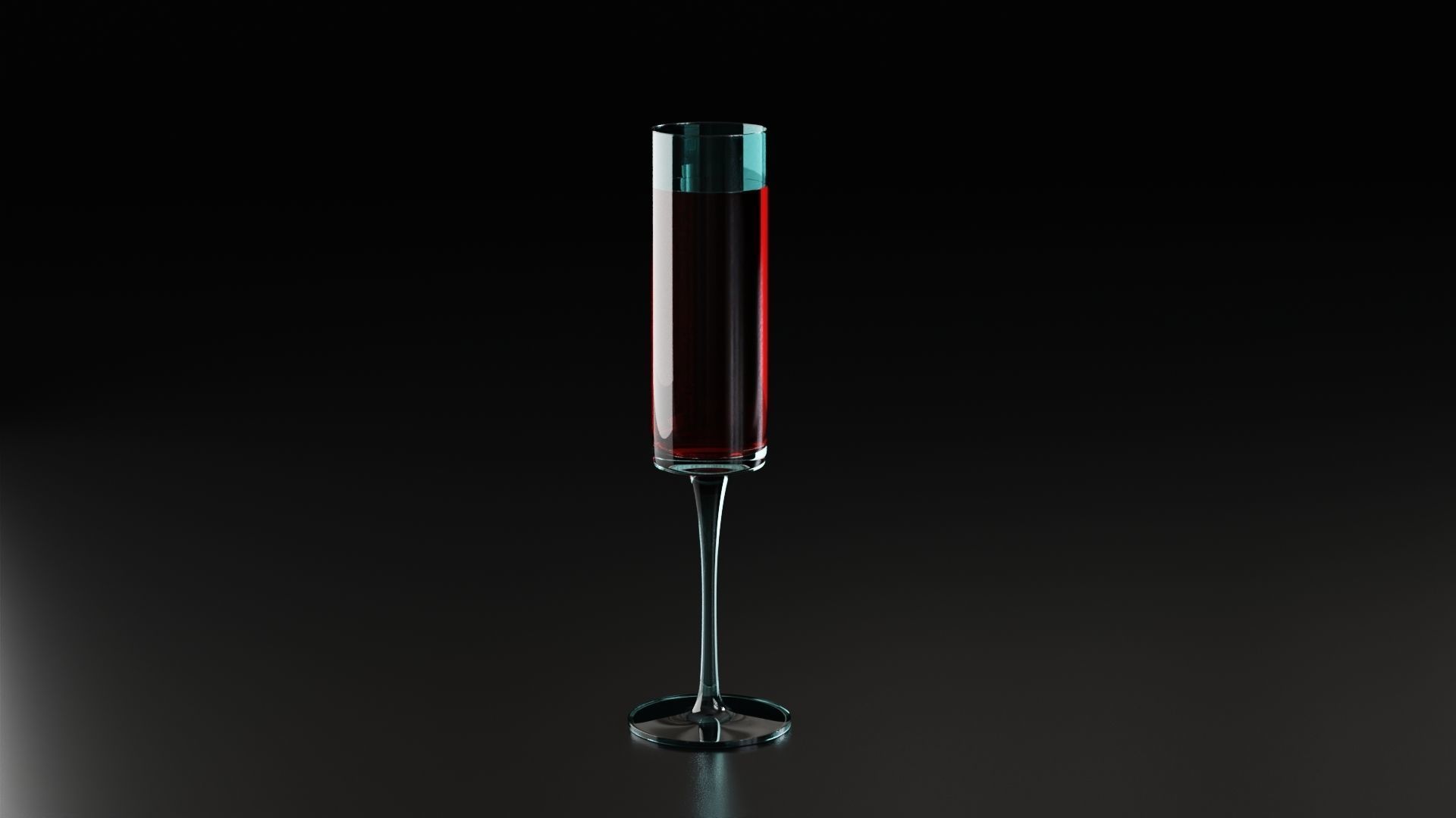 Champagne glass 5 3D model_6