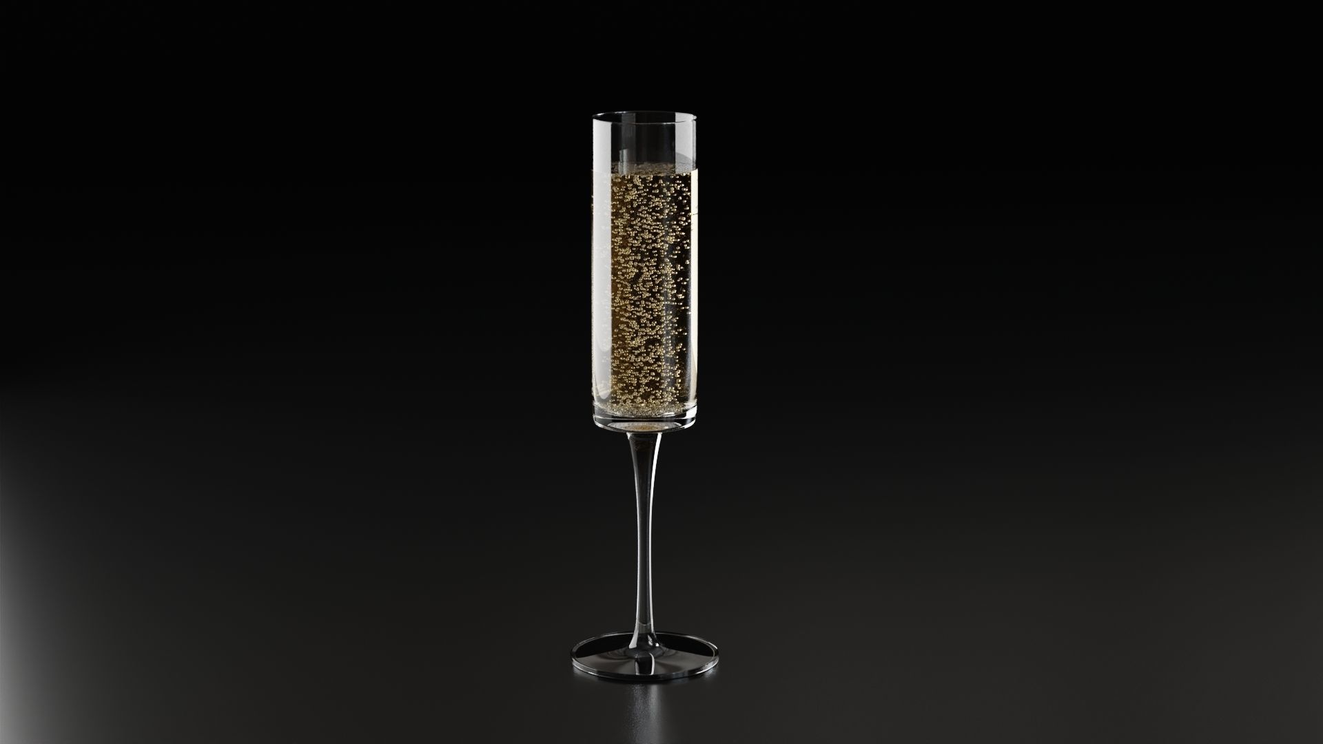 Champagne glass 5 3D model_4