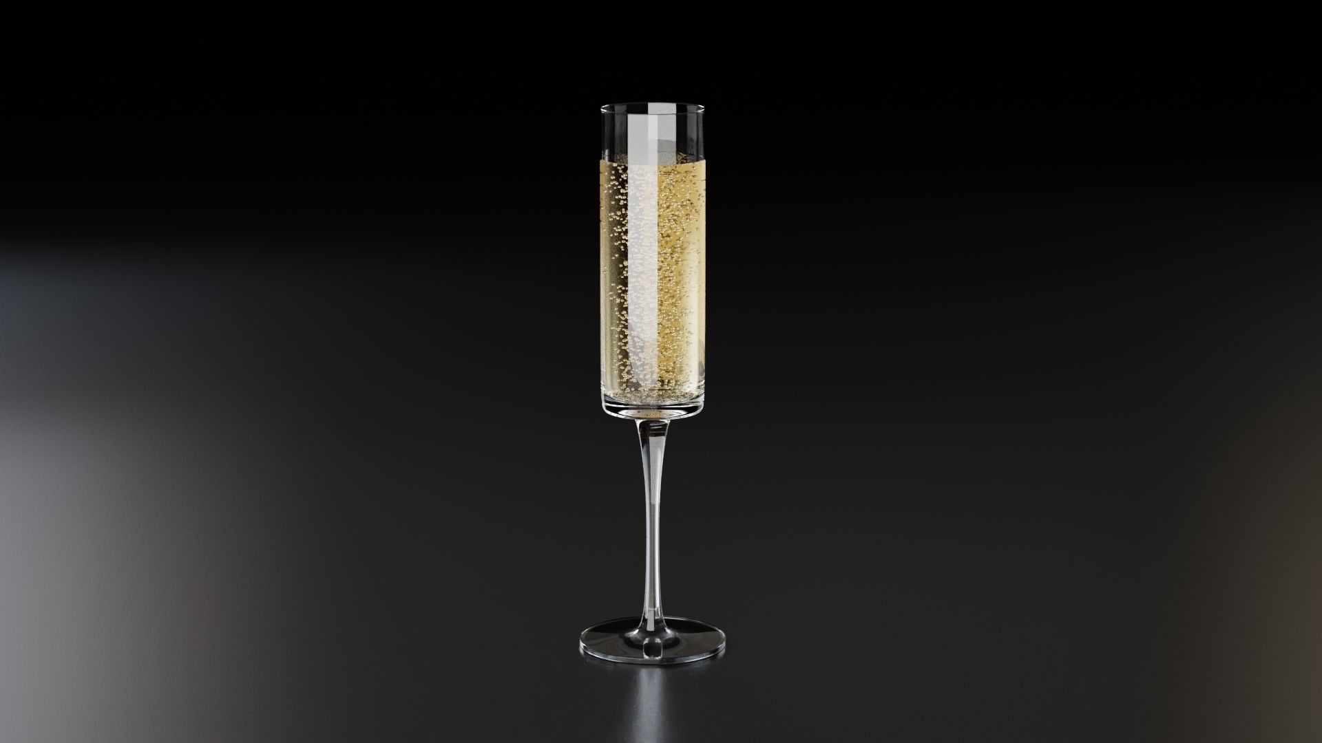 Champagne glass 5 3D model_5