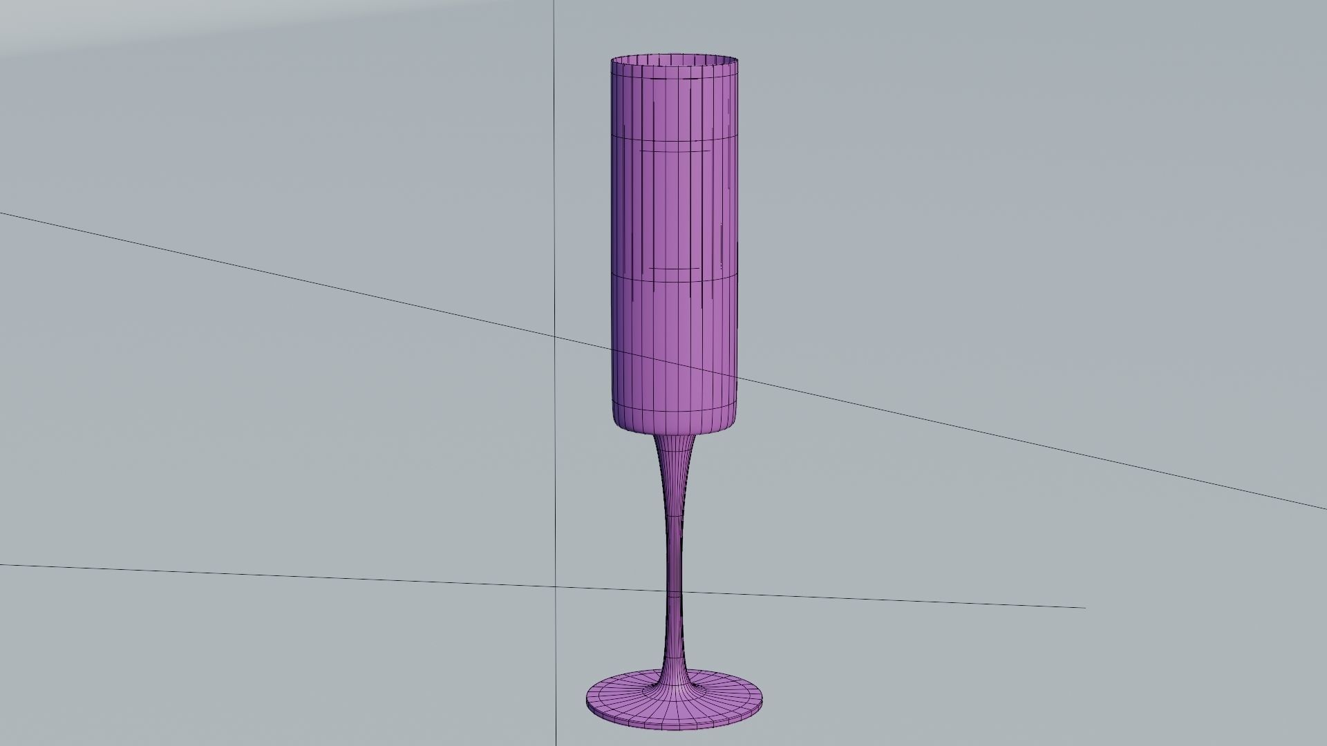 Champagne glass 5 3D model_14