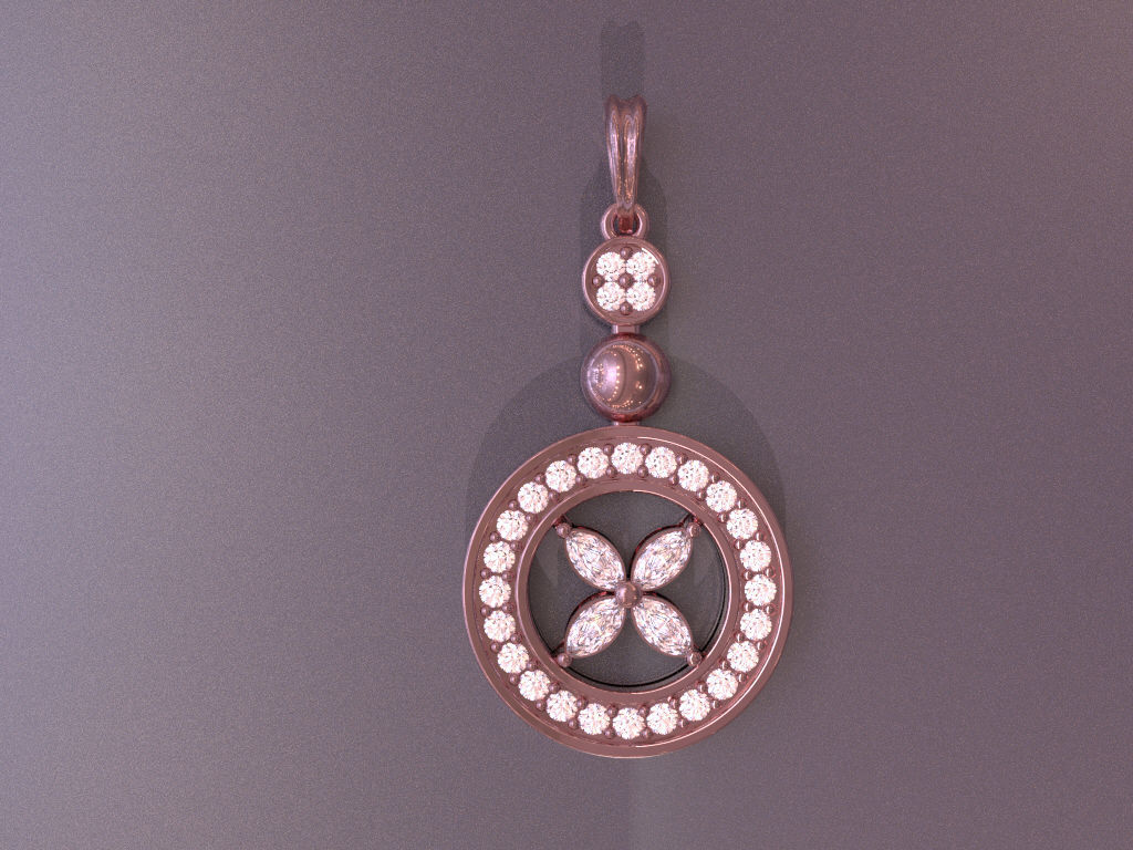 pendant made on Matrix gem vision v8 3D print model_1