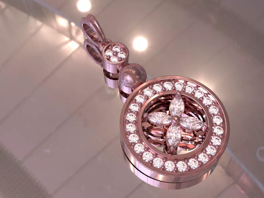 pendant made on Matrix gem vision v8 3D print model_0