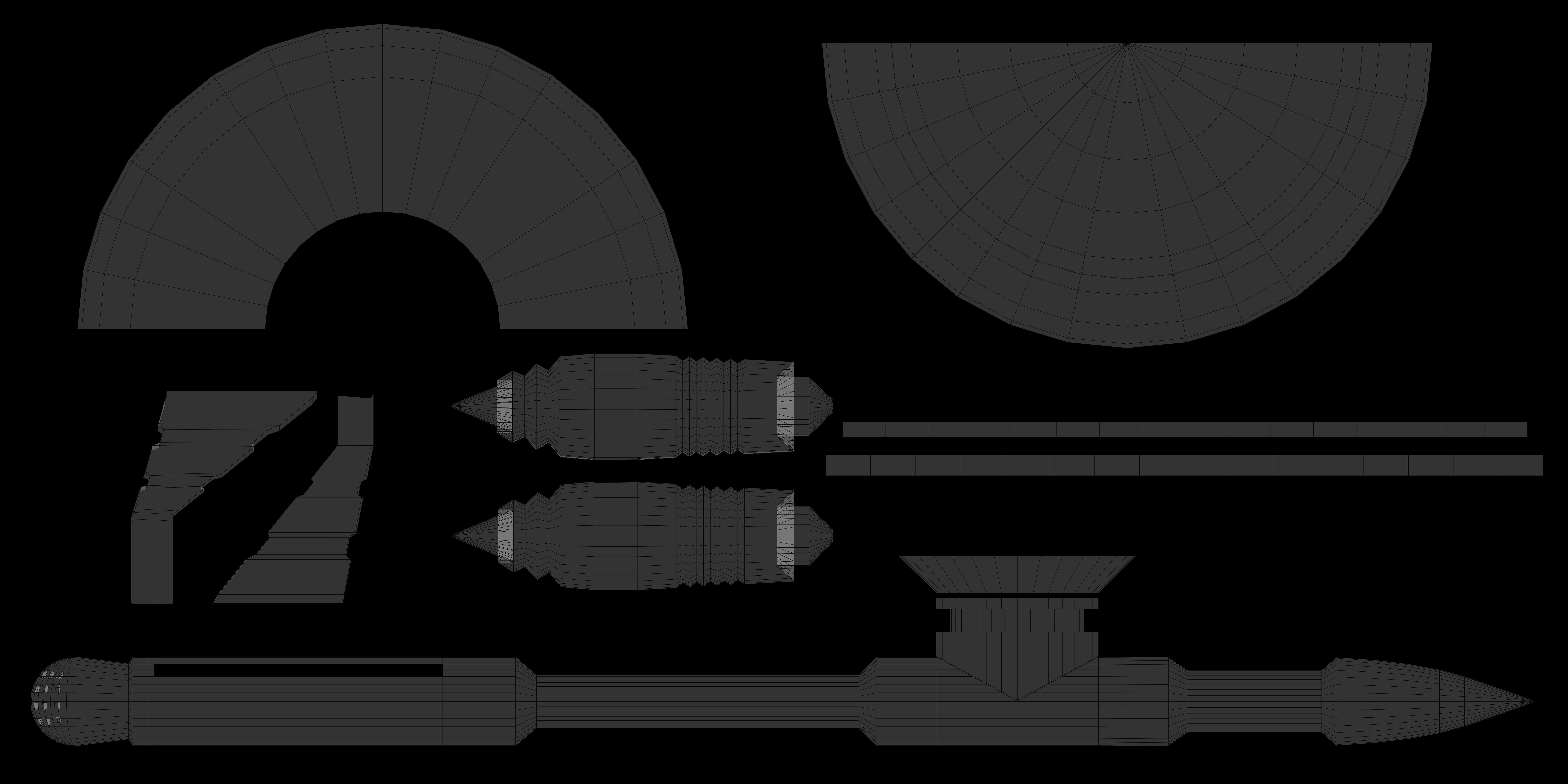Space ship 3D model_12
