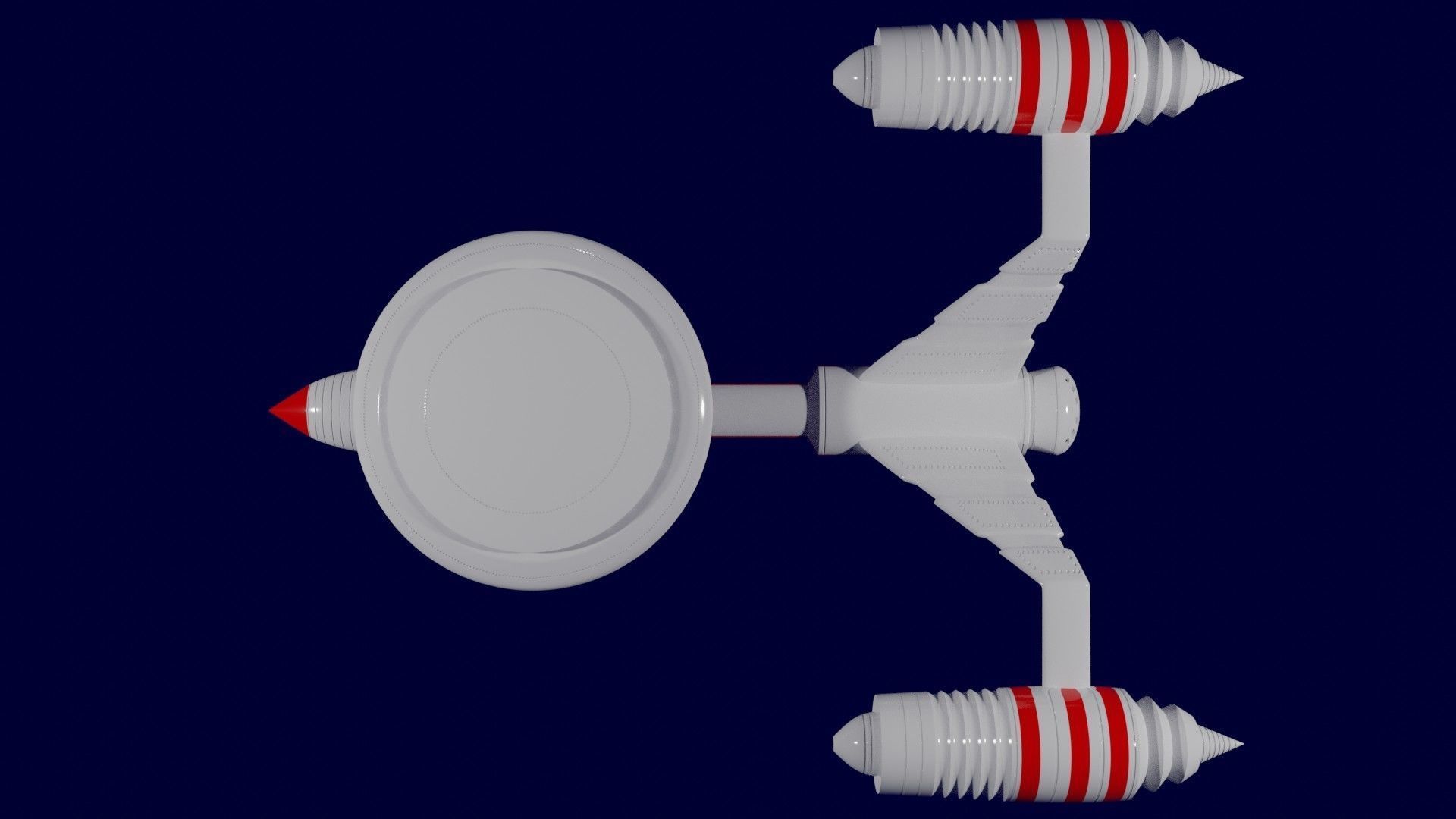 Space ship 3D model_6