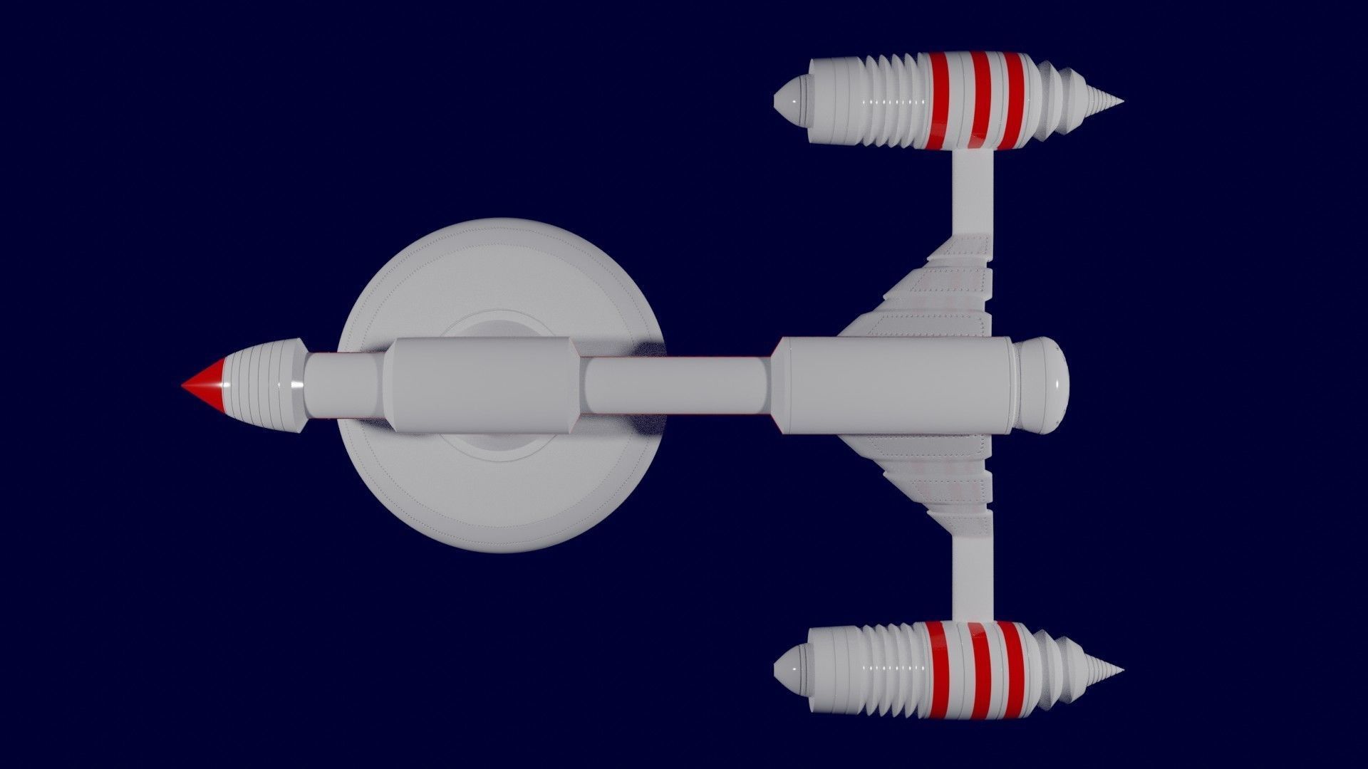 Space ship 3D model_7