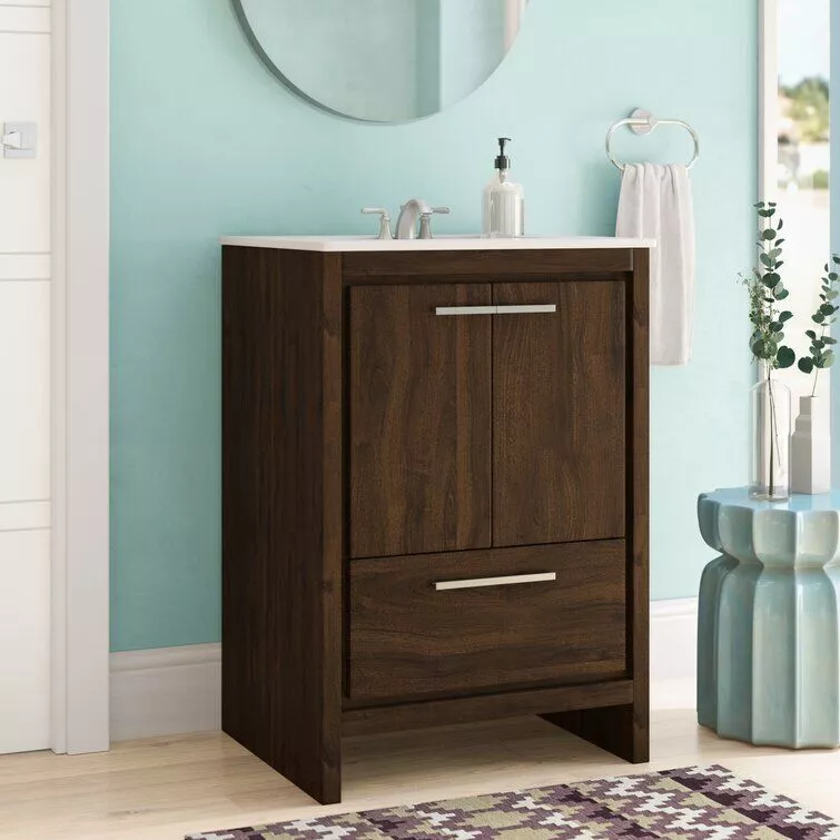 Meraris Single Bathroom Vanity Set - 4 colour 3D model