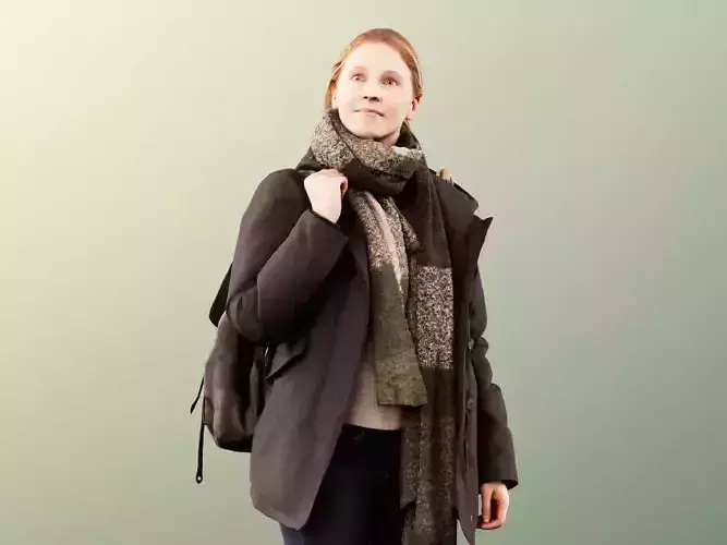 Summer 11660 - woman coat autumn winter rainy shopping backpack