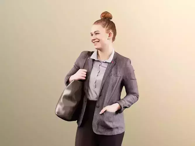 Cora 11715 - elegant red hair redhead purse bag shopping